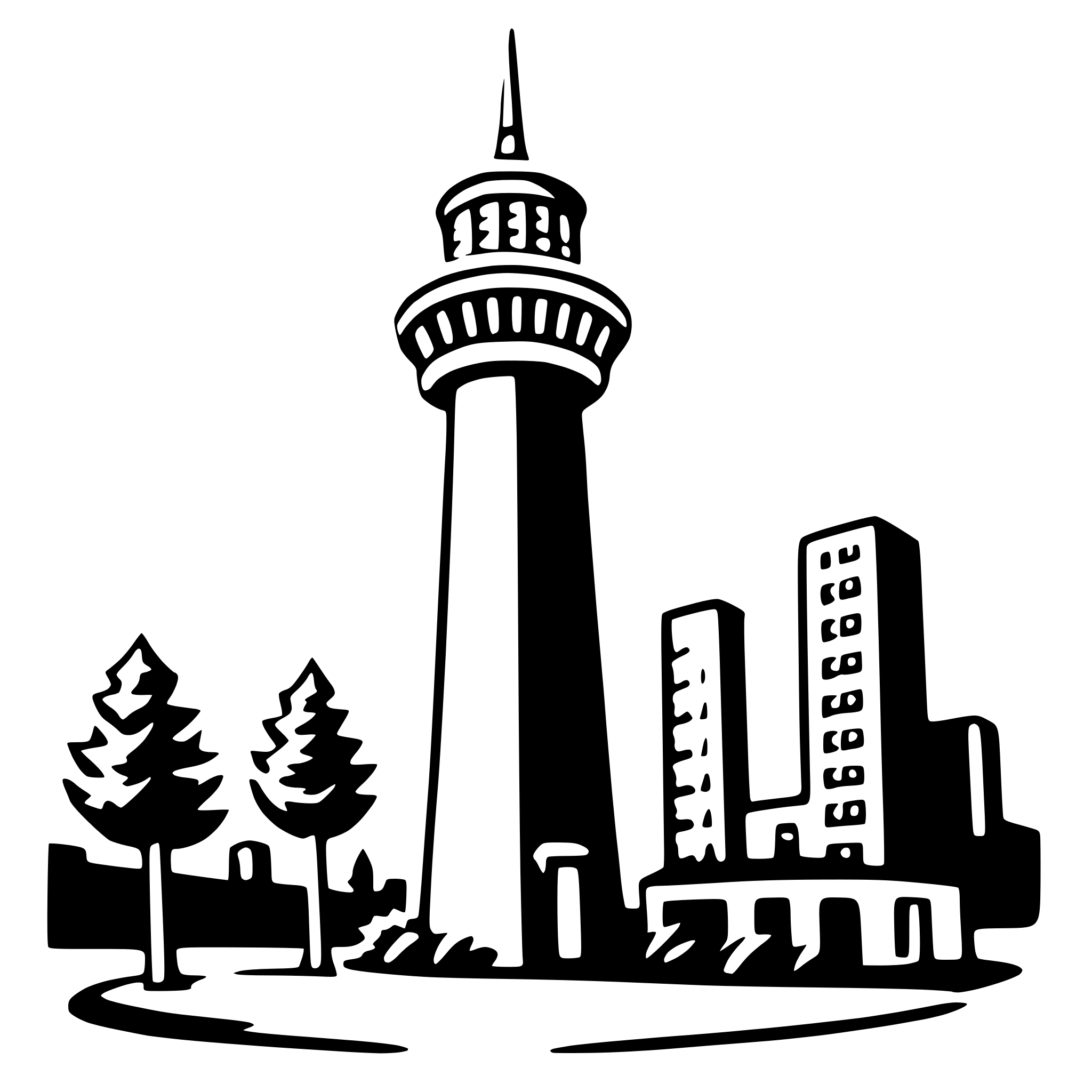 AI-generated SVG of 'cn tower'