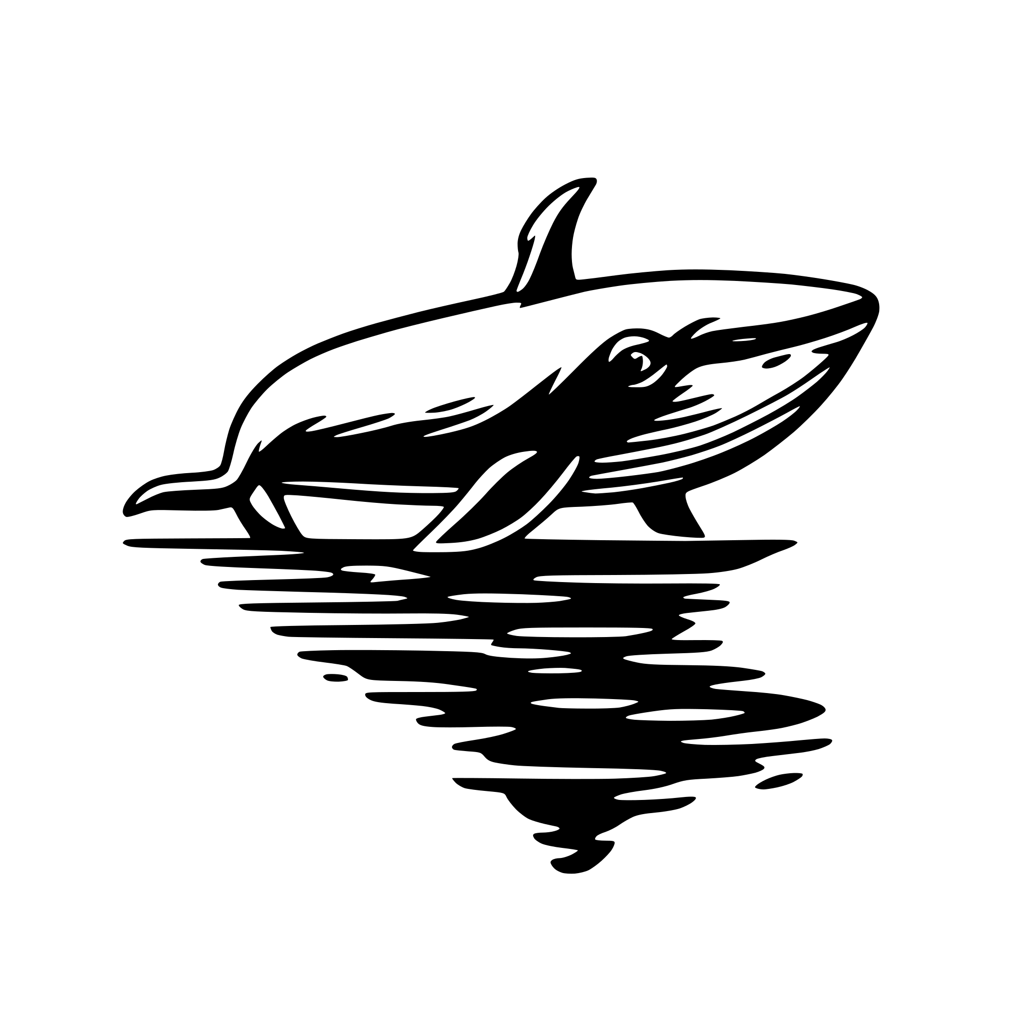 AI-generated SVG of a whale