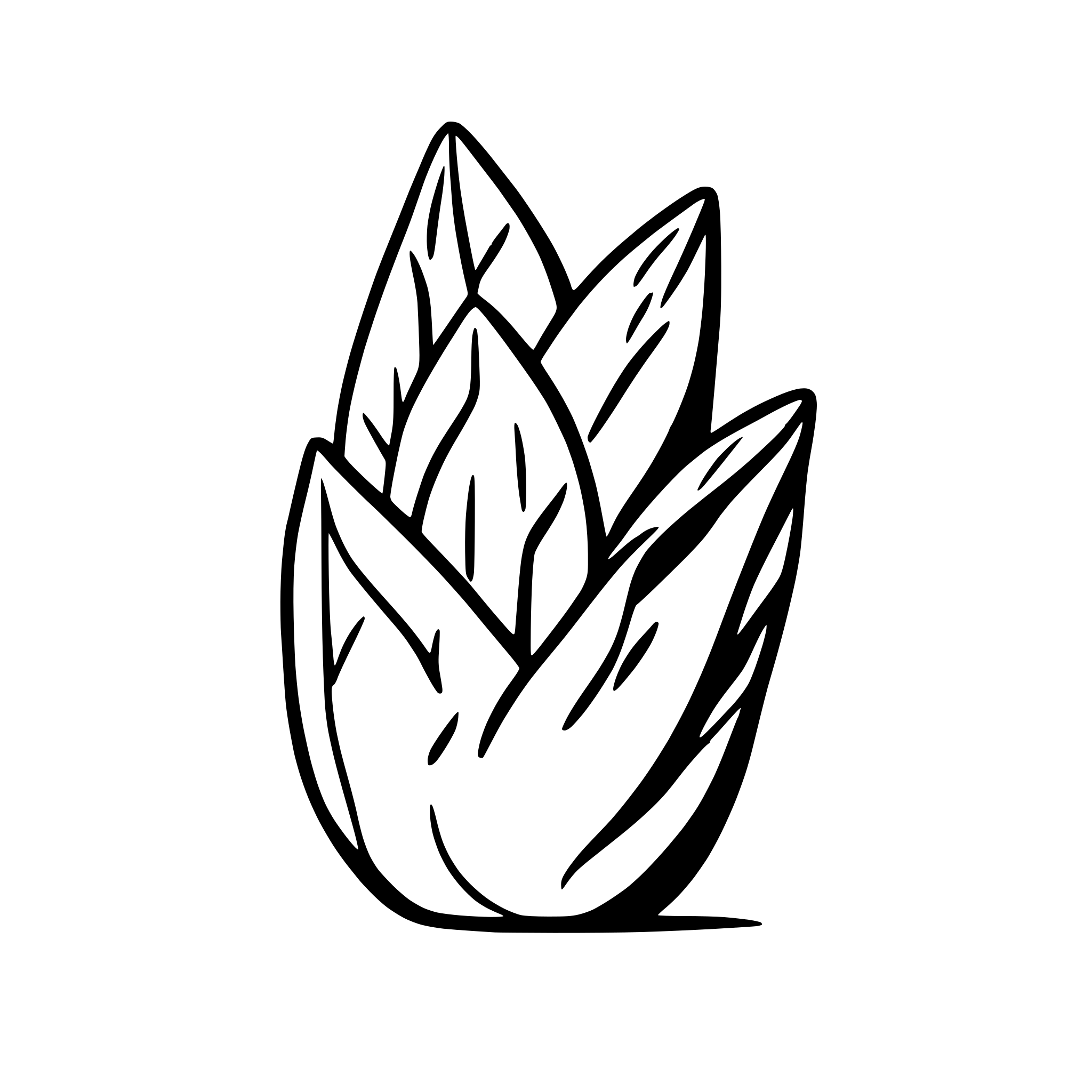 AI-generated SVG of 'aloe vera'