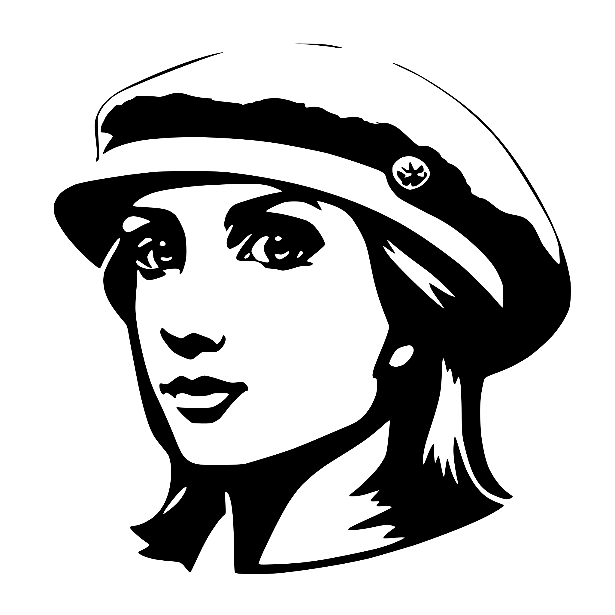 AI-generated SVG of 'english beret'