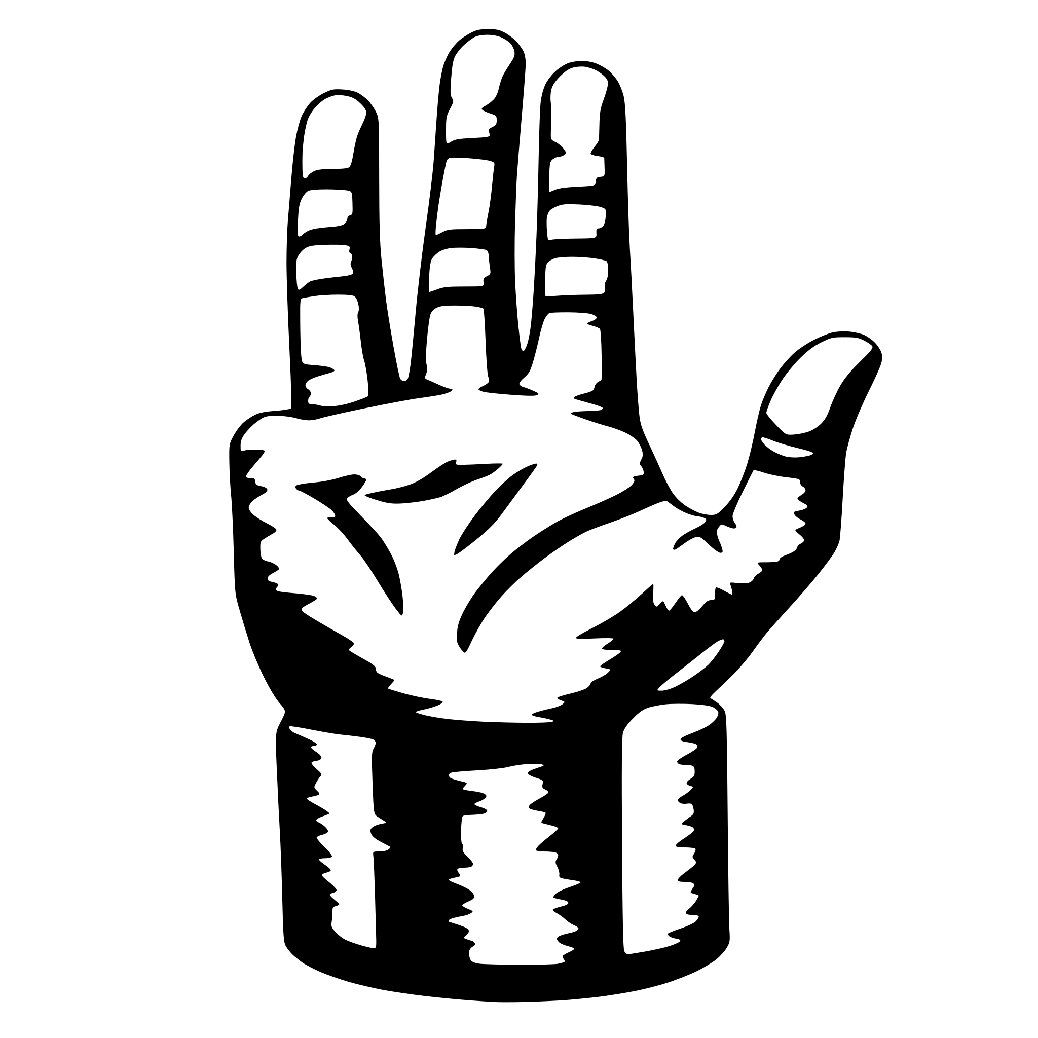 AI-generated SVG of a 1 coin with a hand with 6 fingers