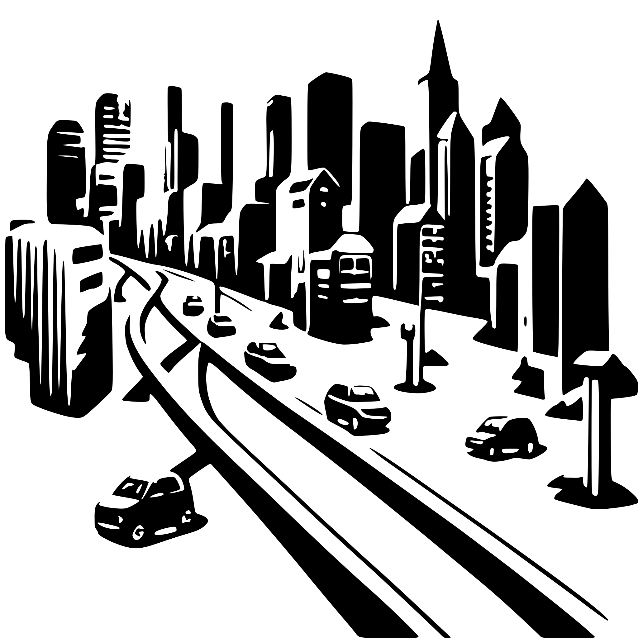 AI-generated SVG of 'network traffic'