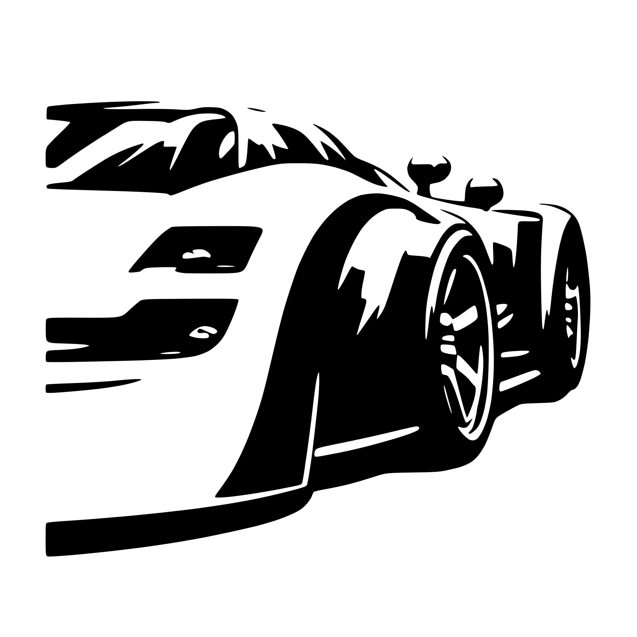 AI-generated SVG of a hyper car, side flat view simple modern very aero dynamic