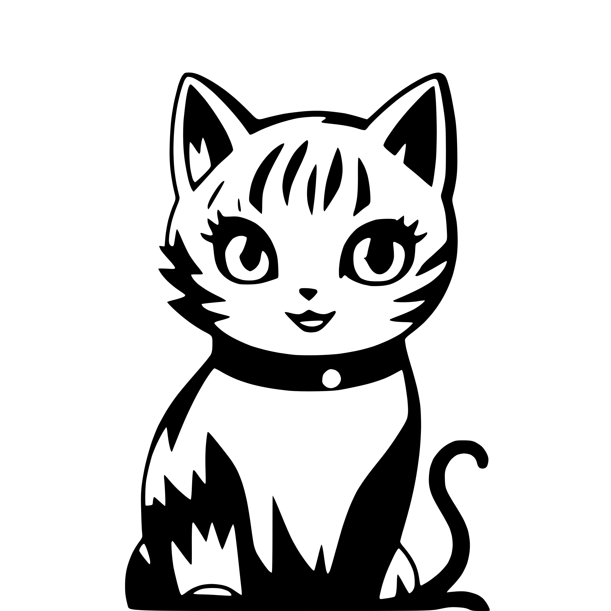 AI-generated SVG of 'cat with magical aura'