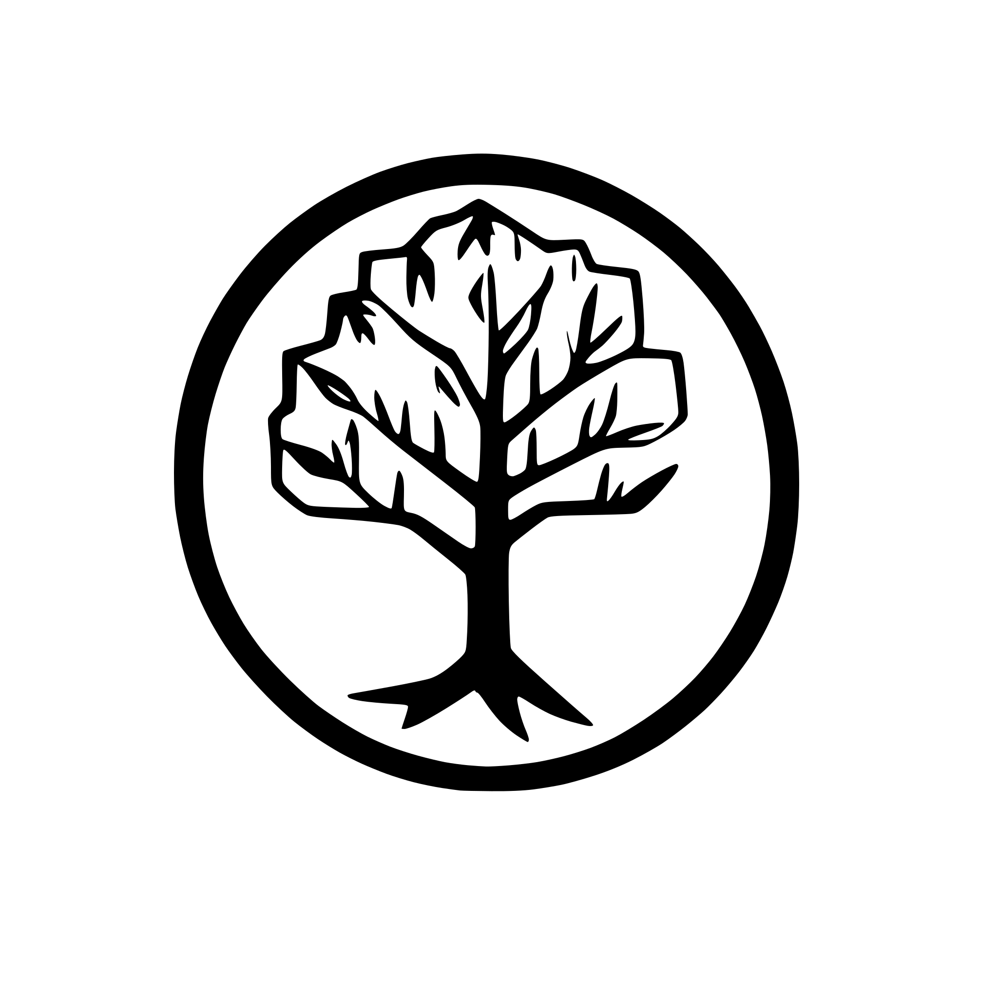 AI-generated SVG of a yggdrasil