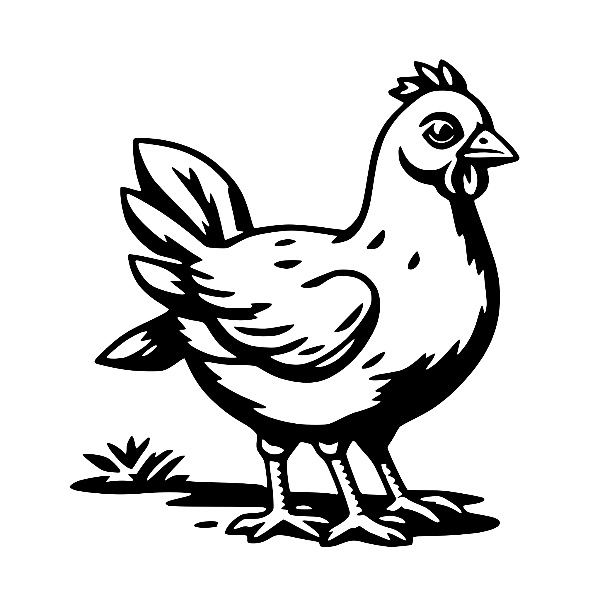AI-generated SVG of 'chicken'