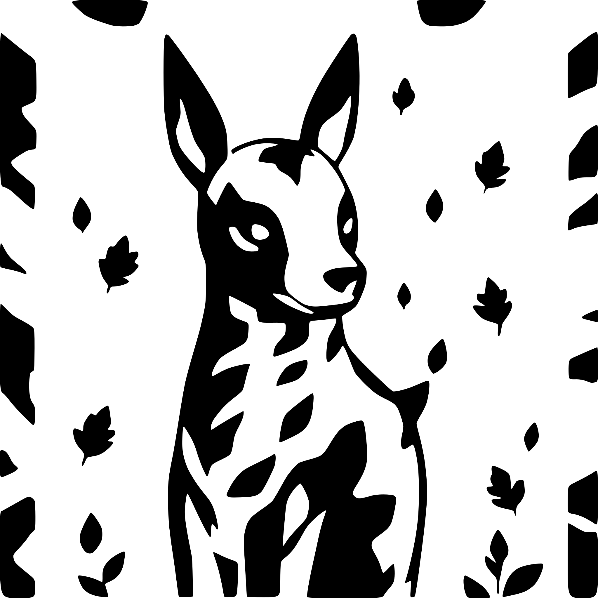 AI-generated SVG of a dogpool and deadpool high detail