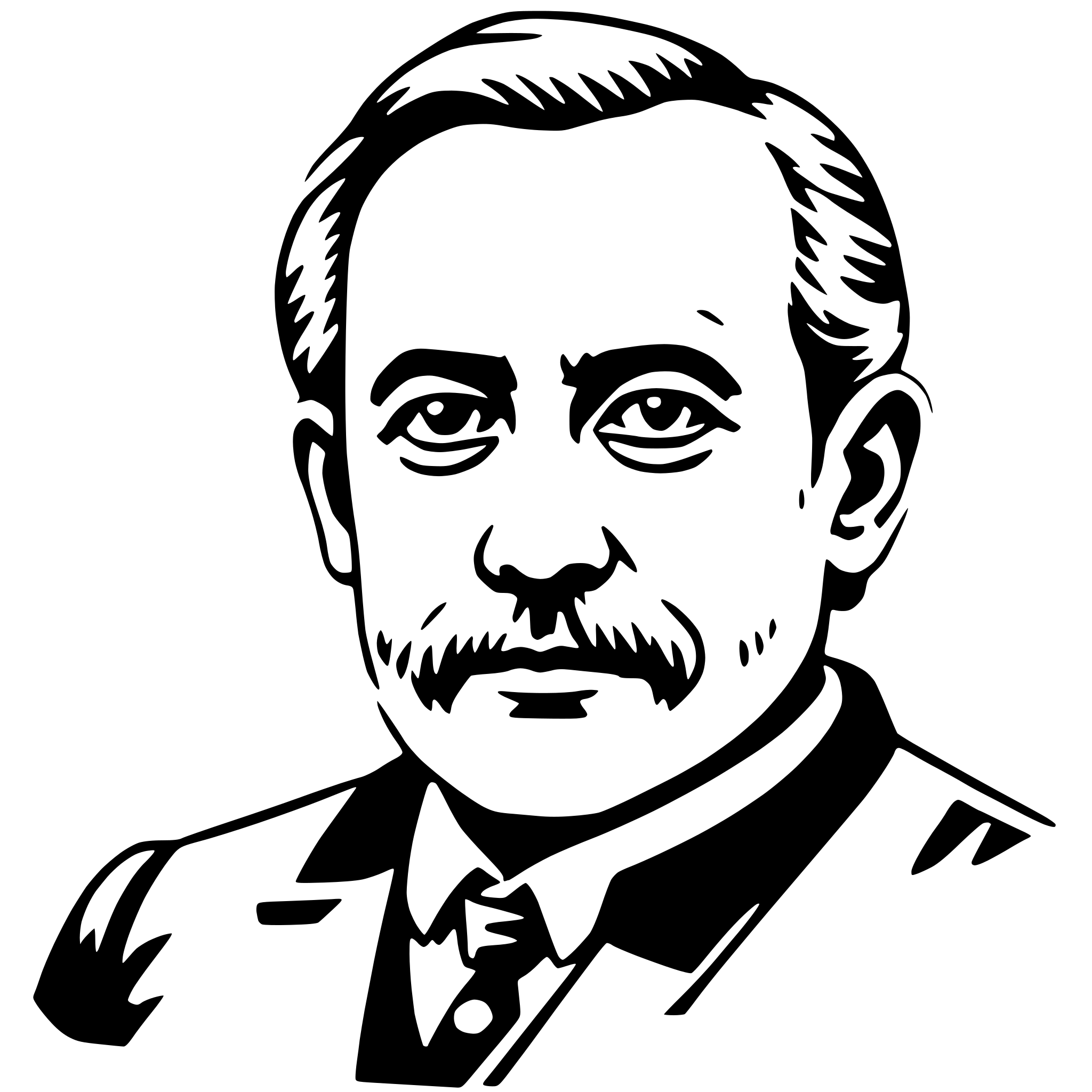 AI-generated SVG of a louis pasteur