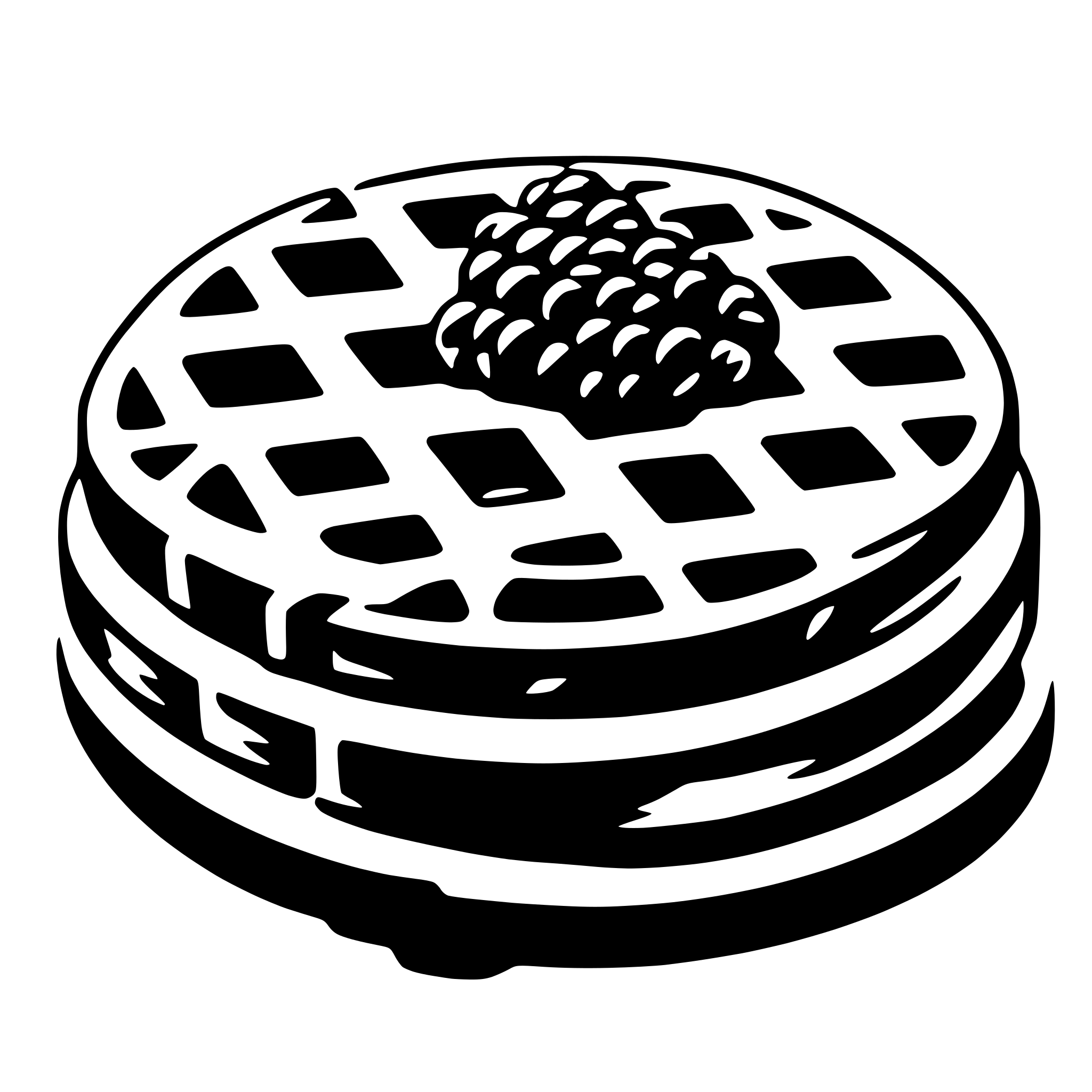 AI-generated SVG of 'waffle'