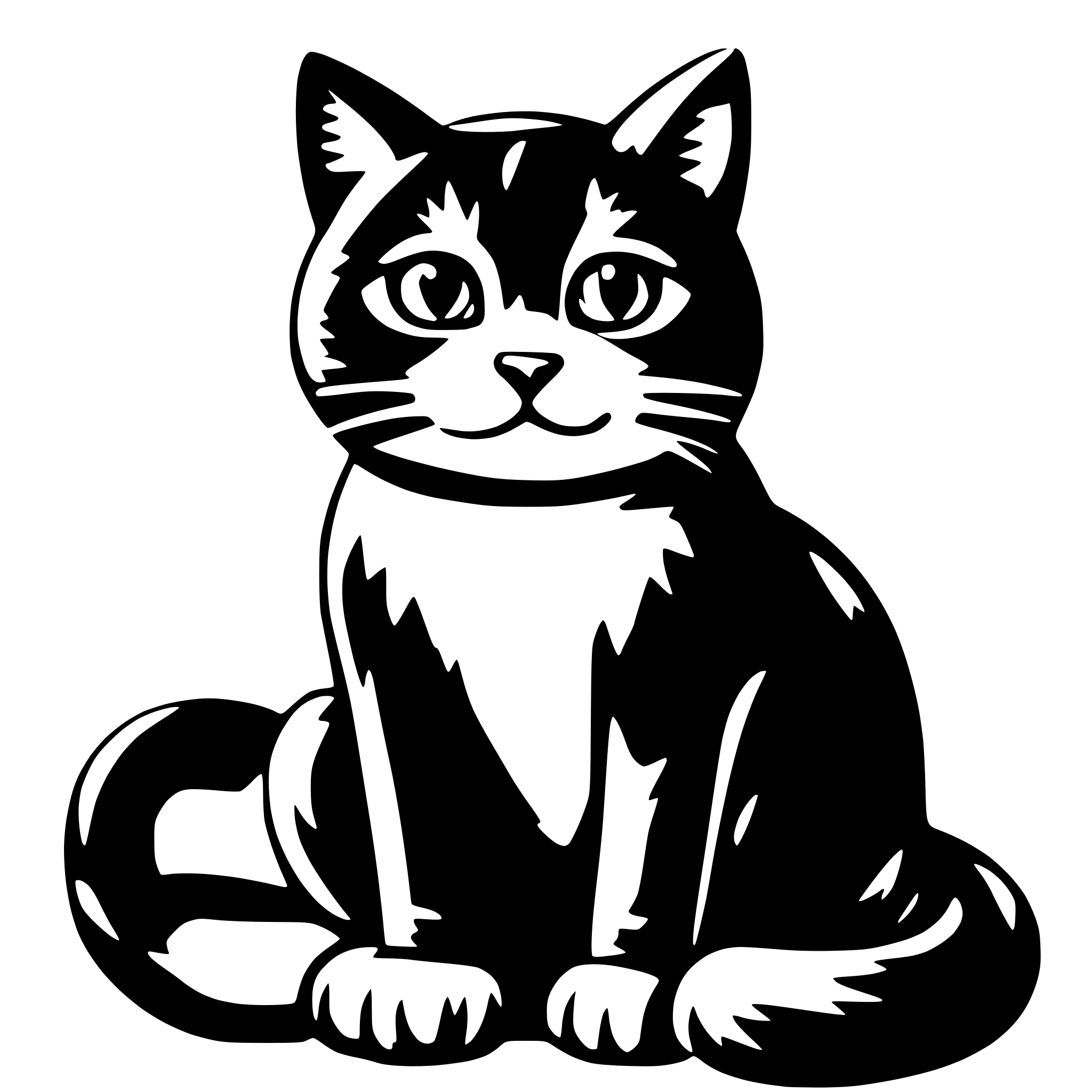 AI-generated SVG of a cat