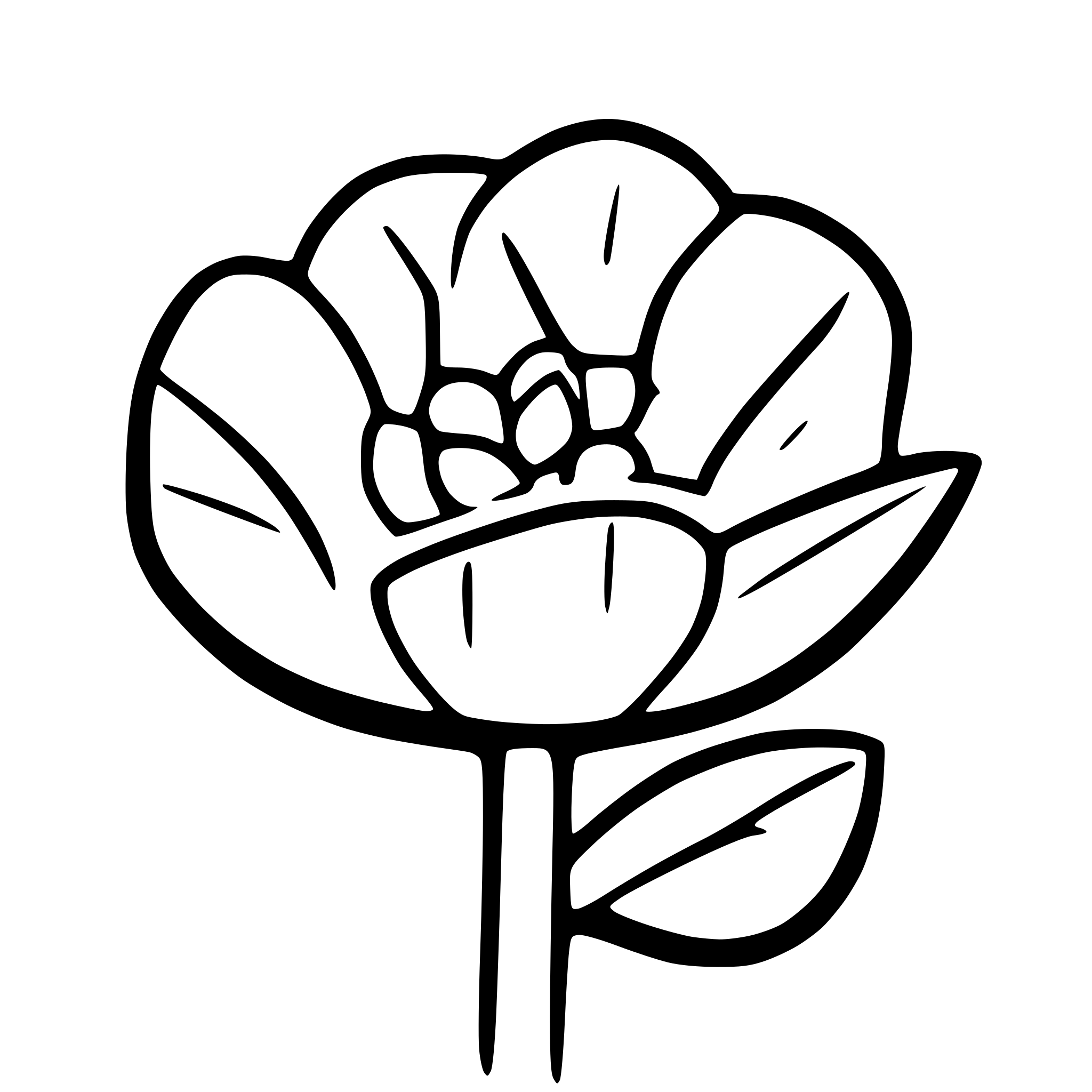 AI-generated SVG of a flower