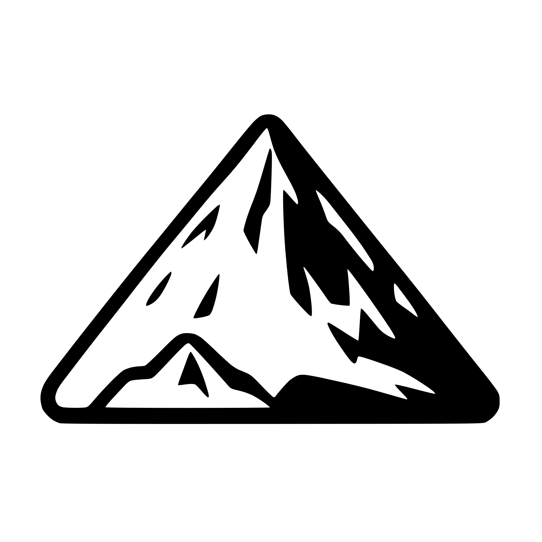 AI-generated SVG of 'A mountain'
