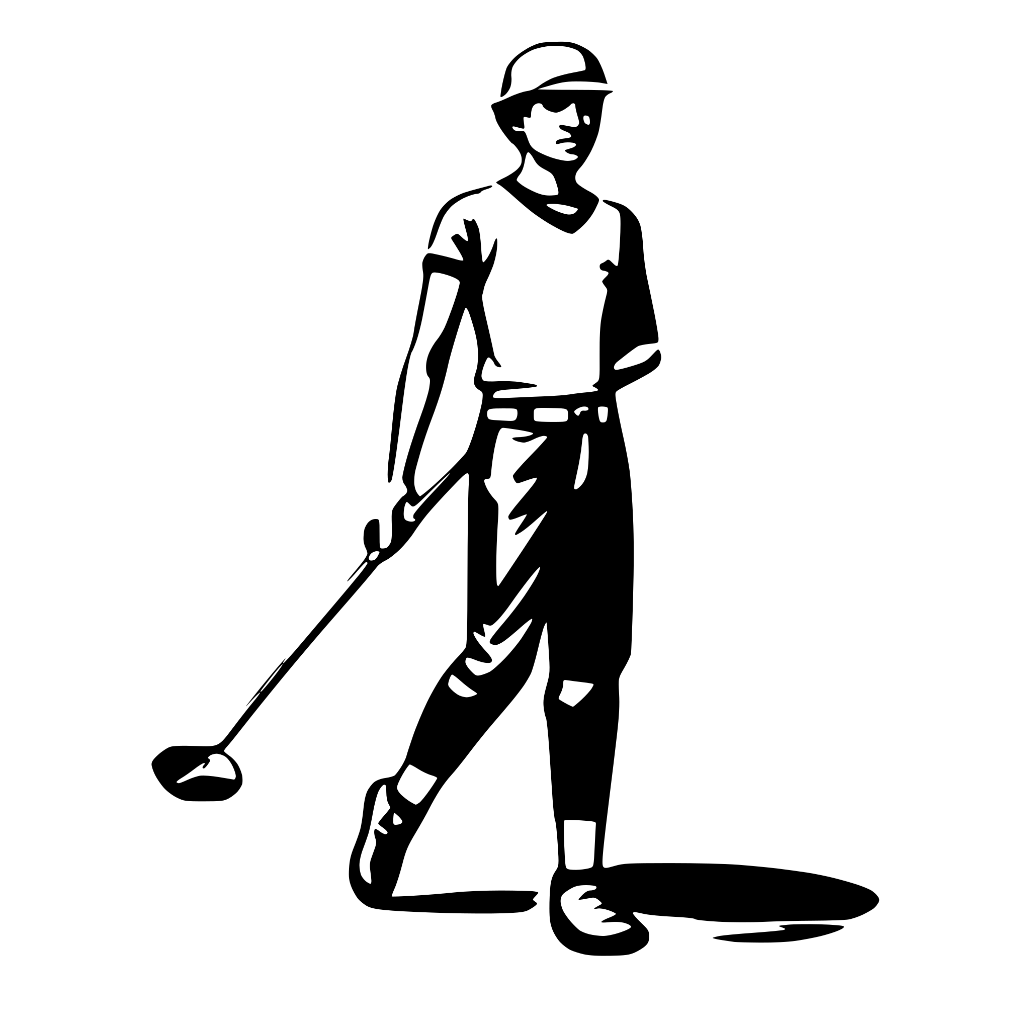 AI-generated SVG of 'golfer'