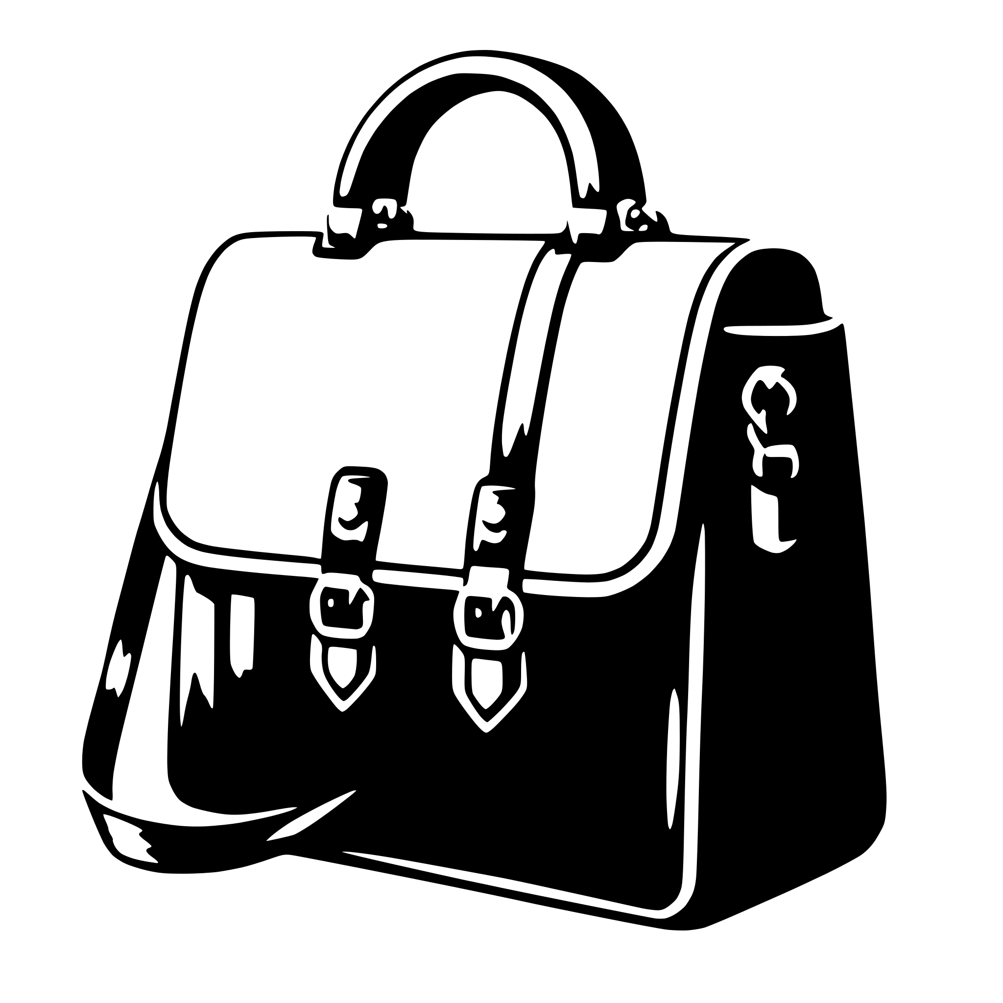 AI-generated SVG of 'handbag'