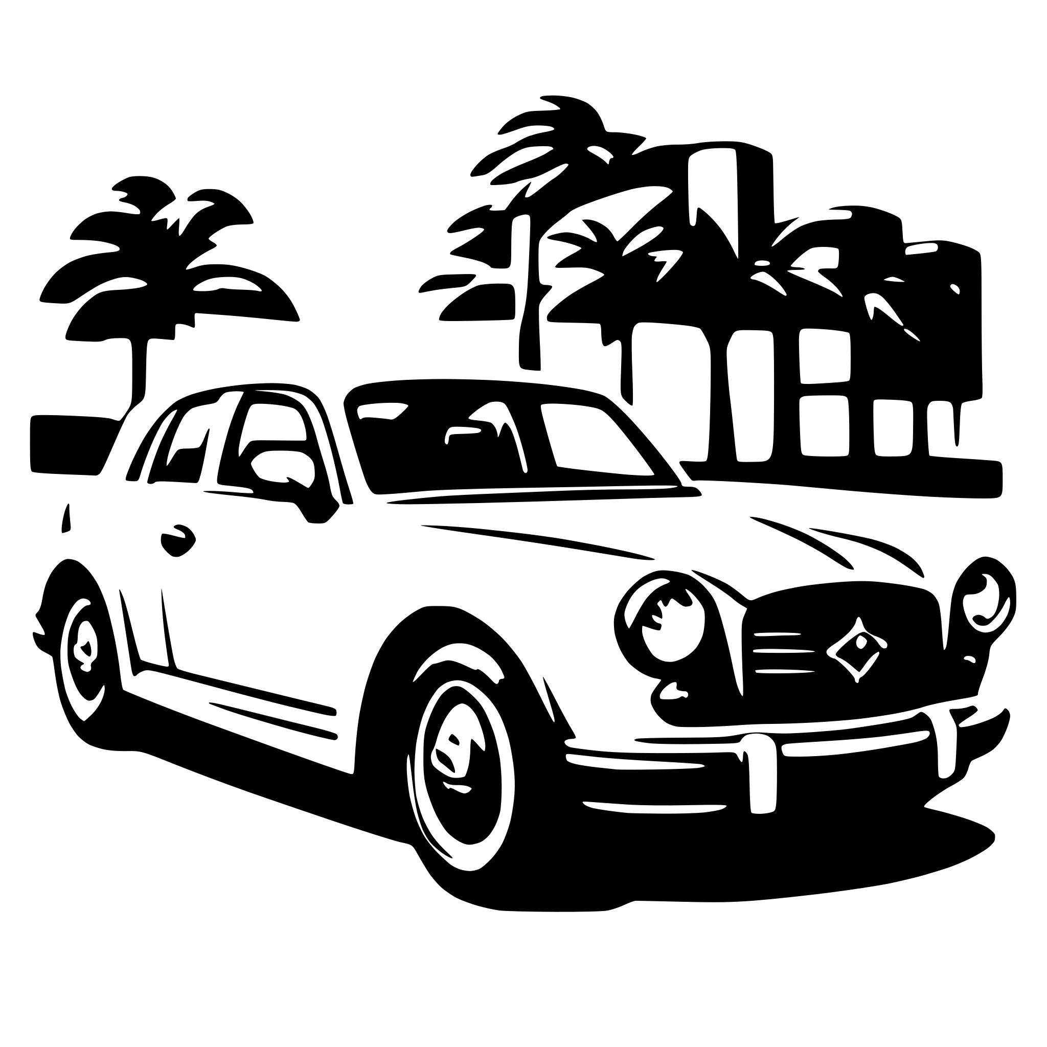 AI-generated SVG of a car