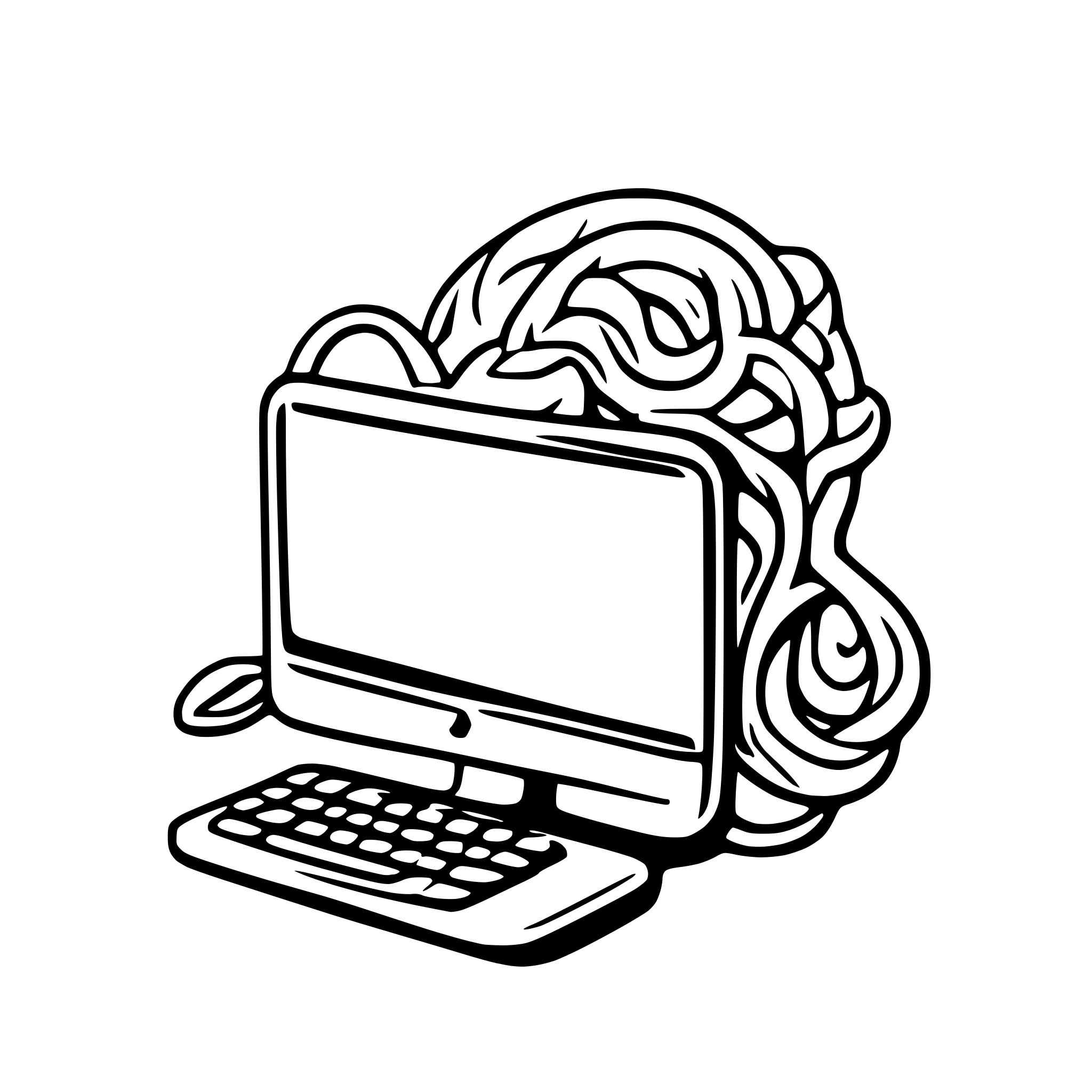 AI-generated SVG of 'programming web development'