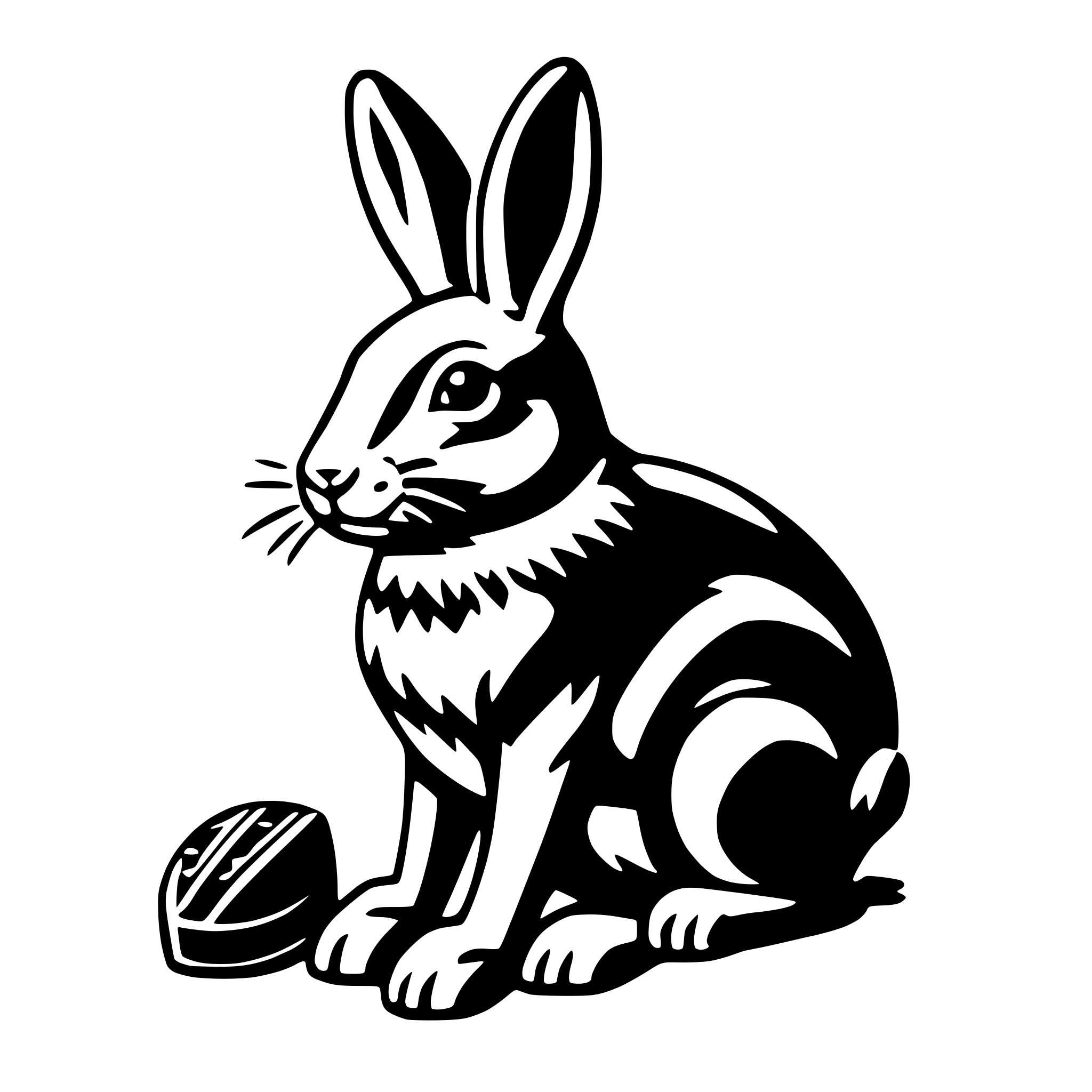 AI-generated SVG of a chocolate bunny