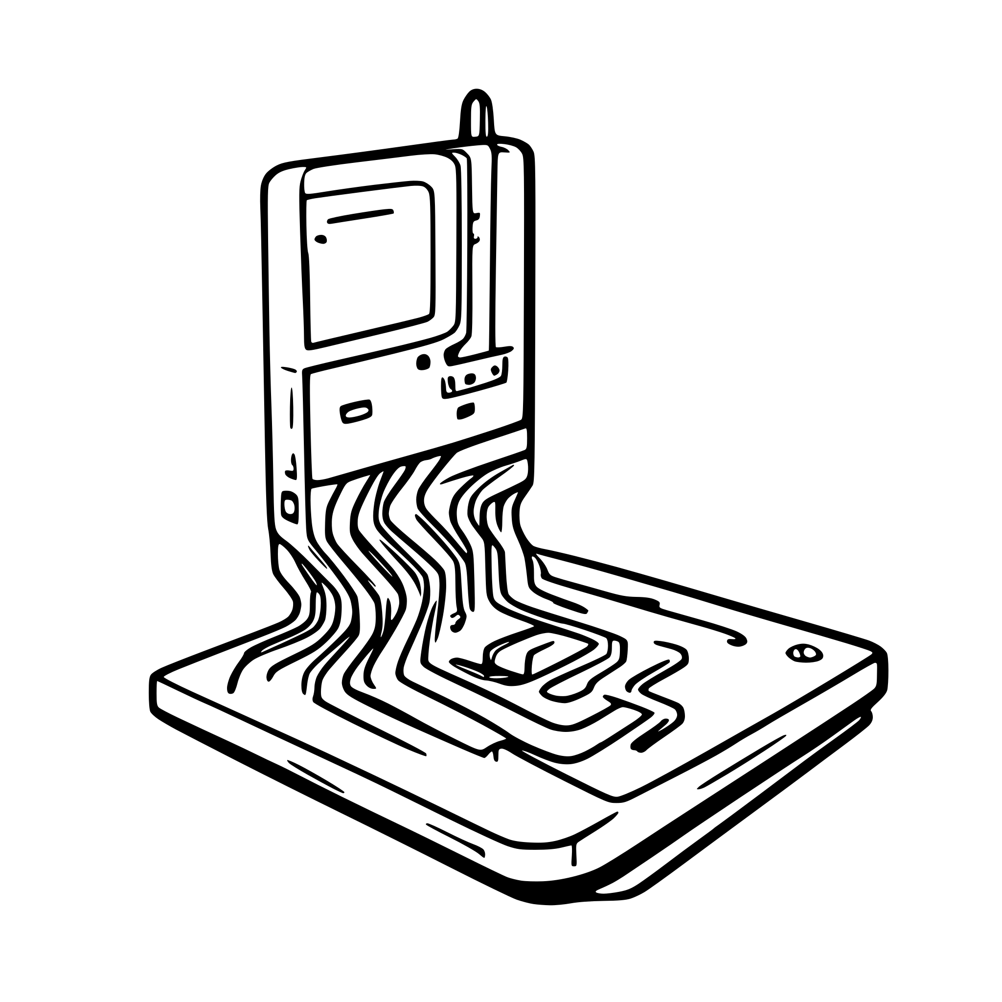 AI-generated SVG of a wire, connected system, integrated, pcb, network, chip AI-generated SVG of a wire, connected system, integrated, pcb, network, chip