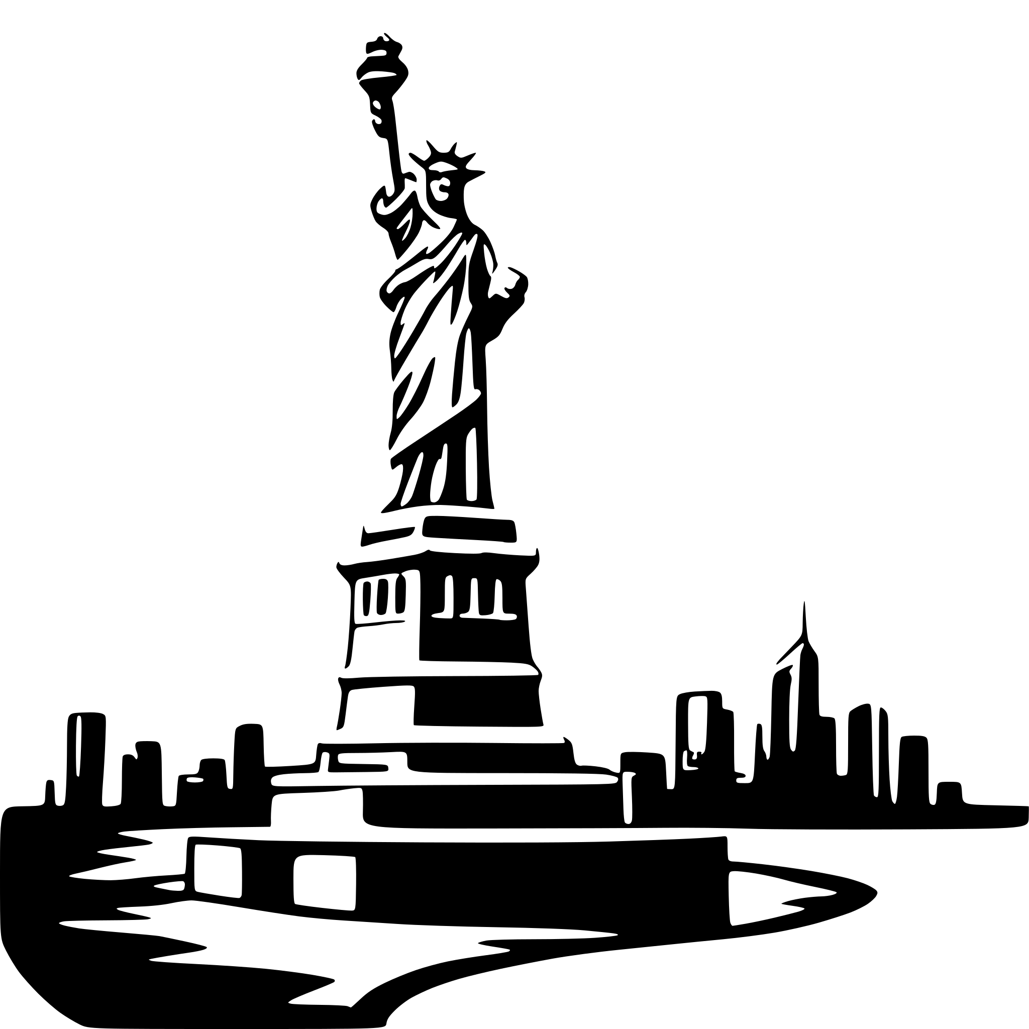 AI-generated SVG of 'Statue of Liberty'