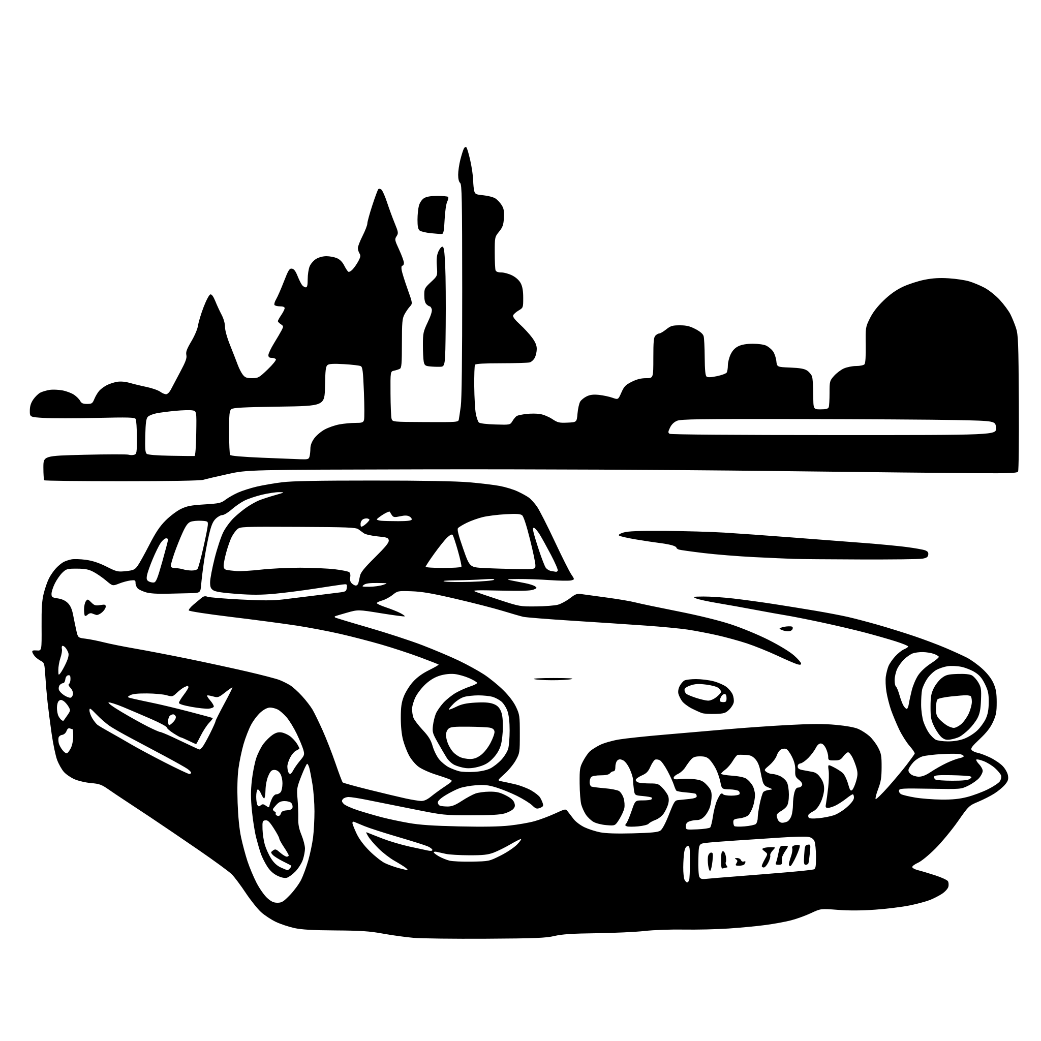 AI-generated SVG of a 1957 Corvette