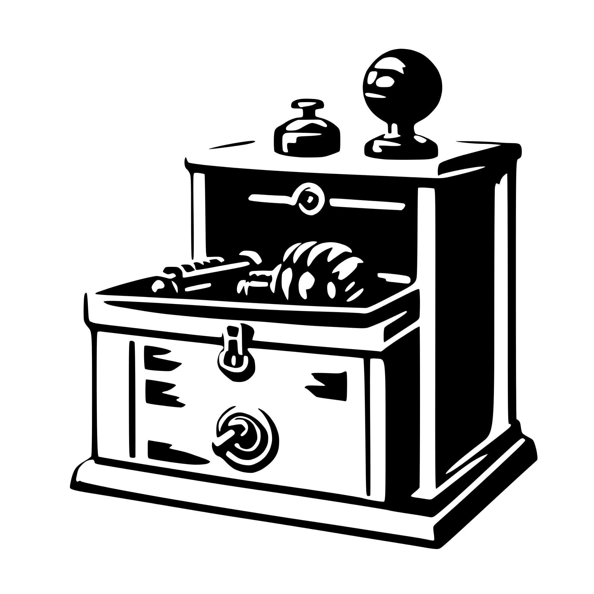 AI-generated SVG of a gym chest