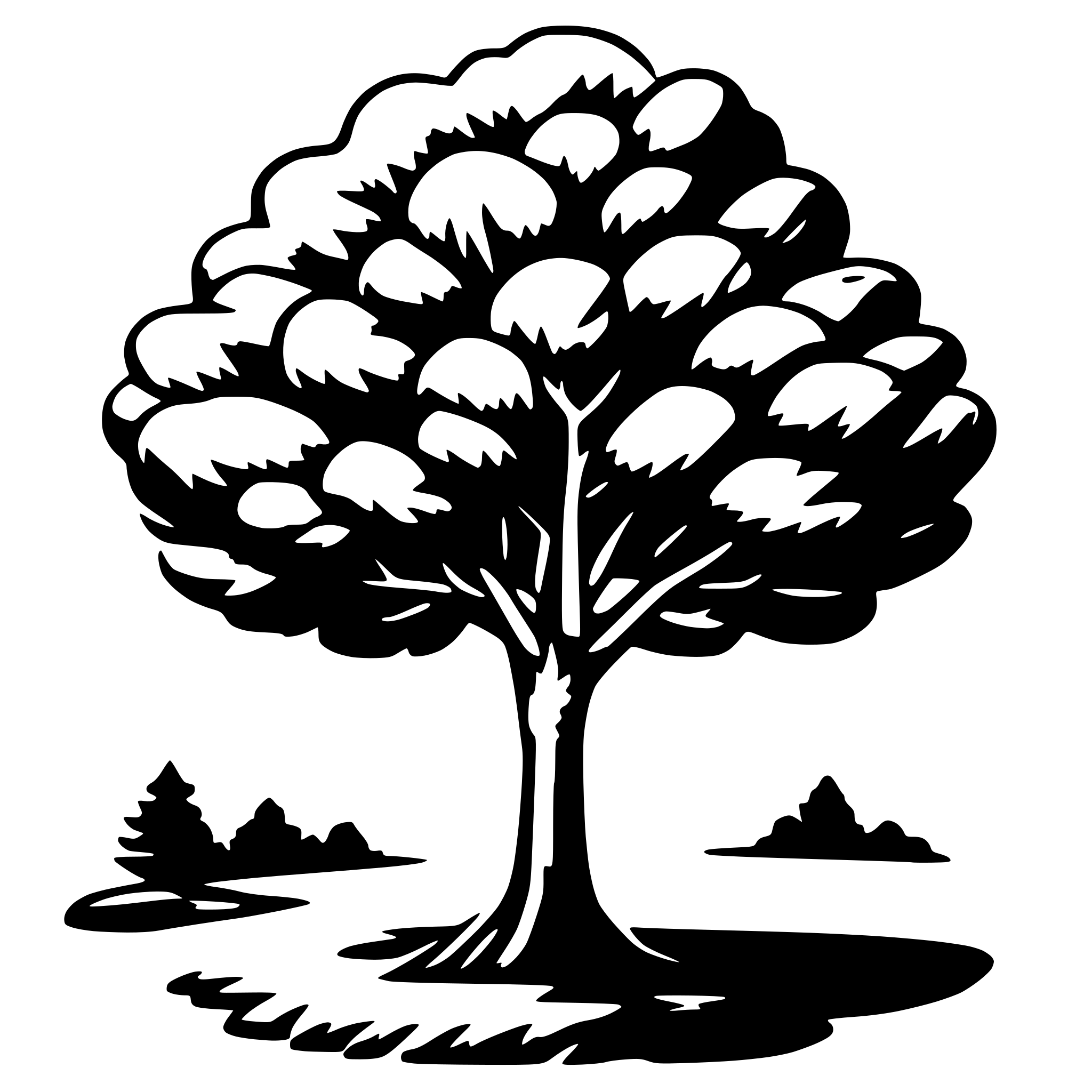 AI-generated SVG of a tree