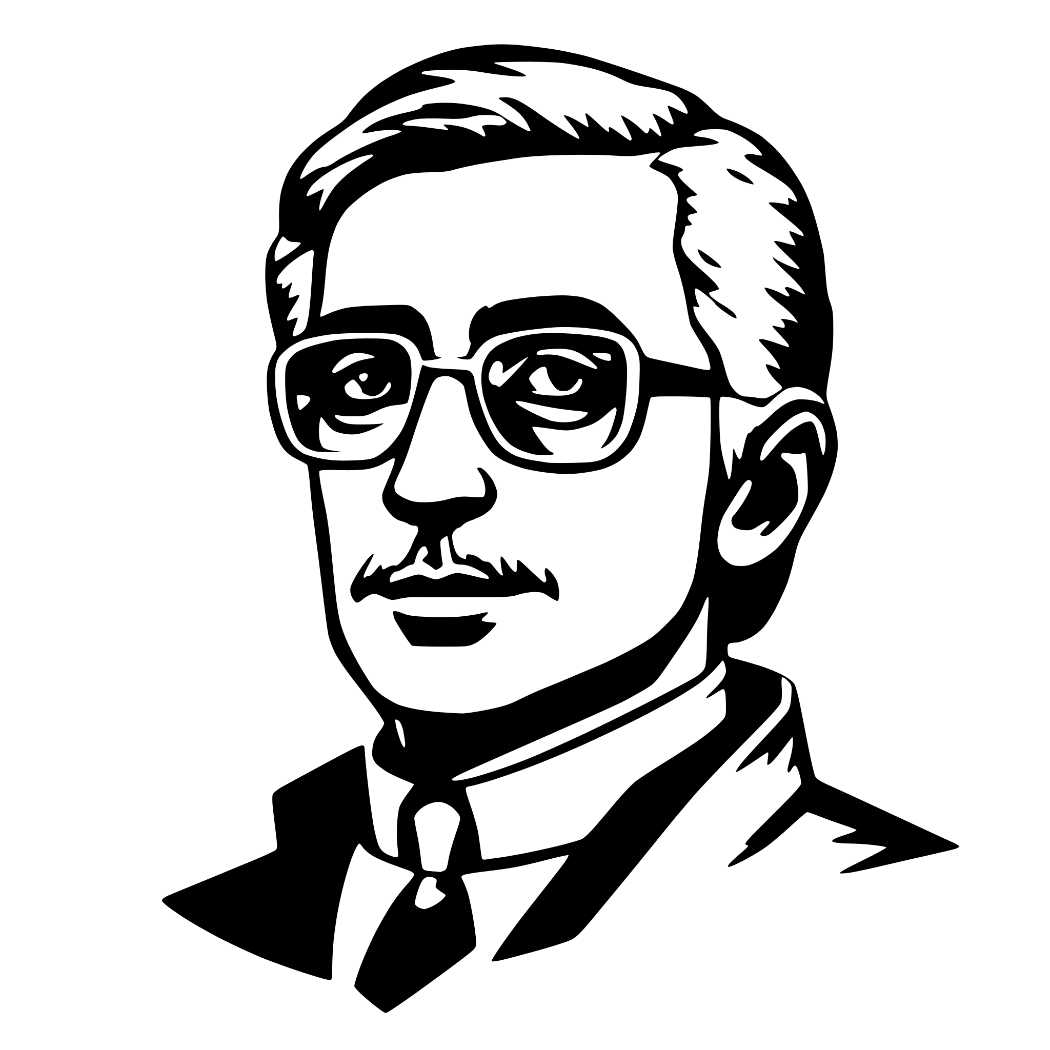 AI-generated SVG of 'pastor alemão com oculos'