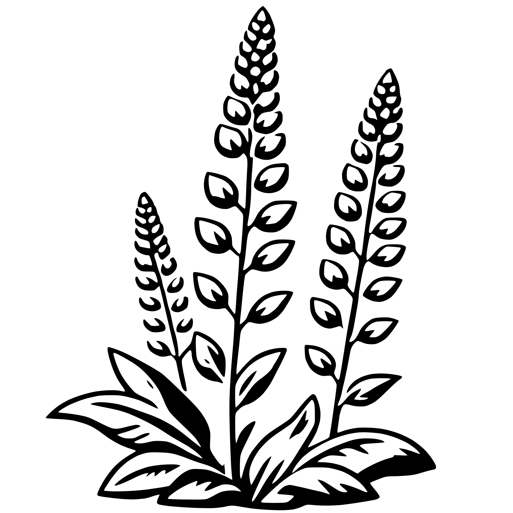 AI-generated SVG of a foxglove