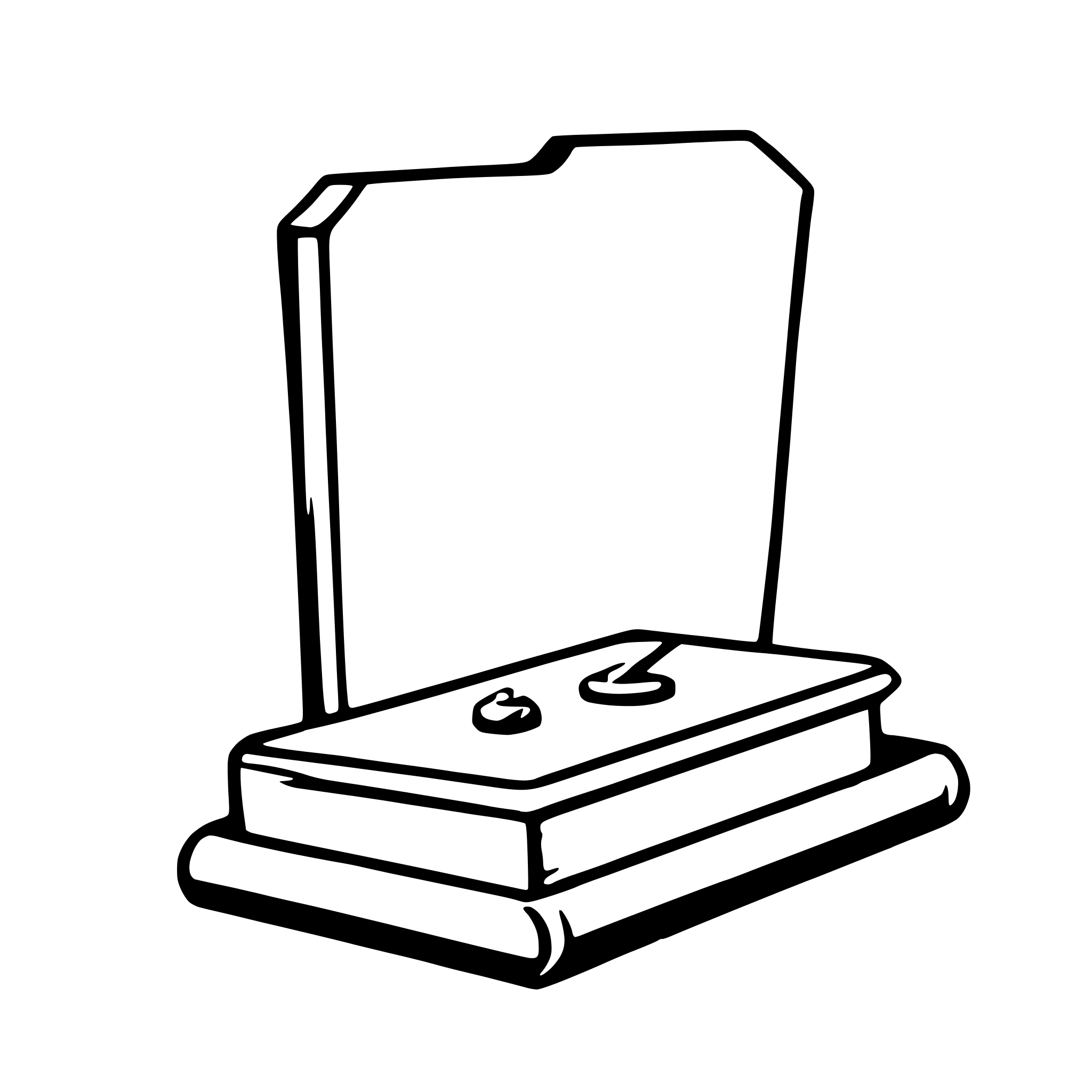 AI-generated SVG of a journal