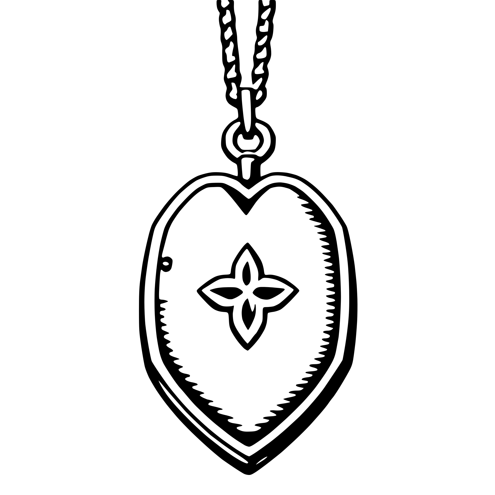 AI-generated SVG of a locket