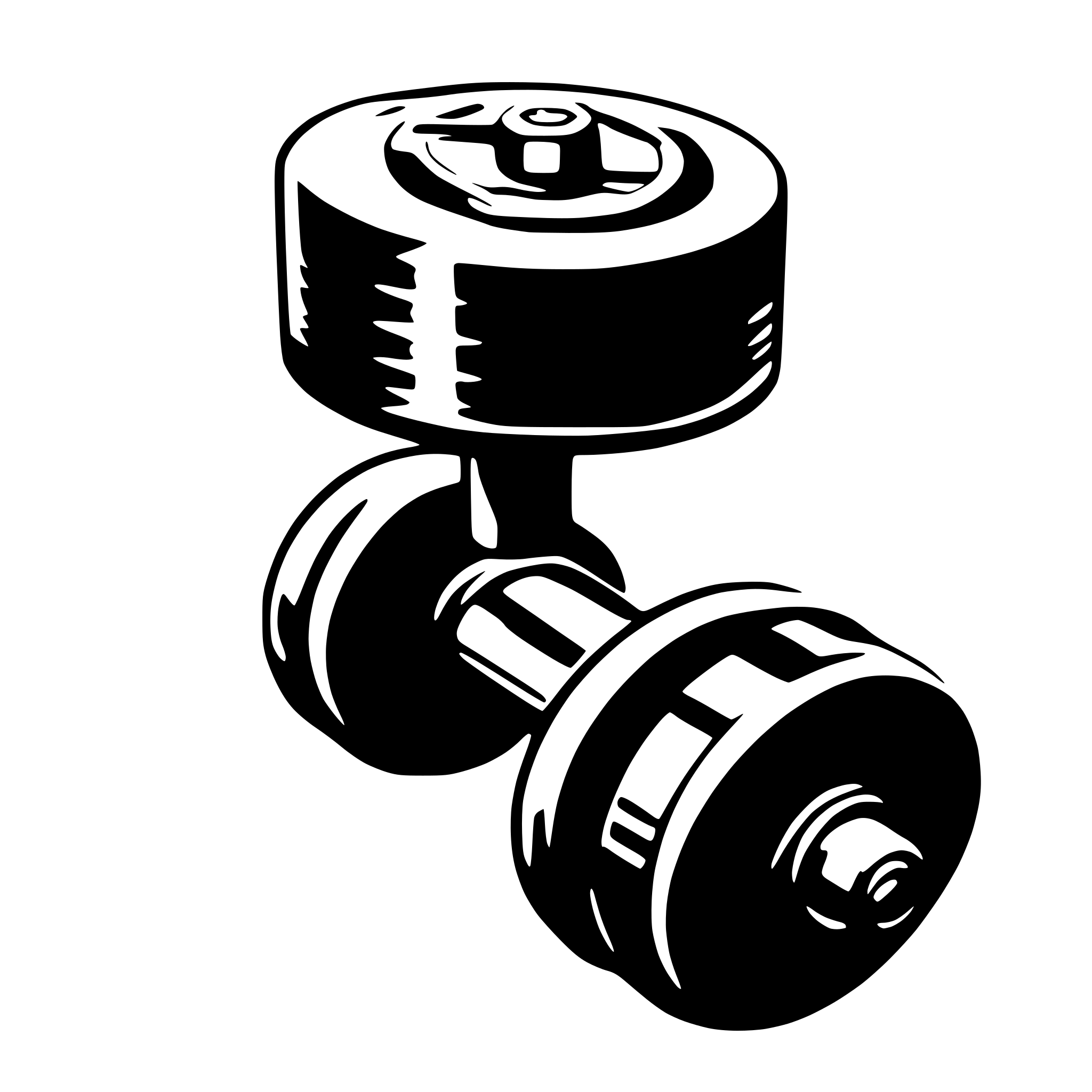 AI-generated SVG of a dumbbell