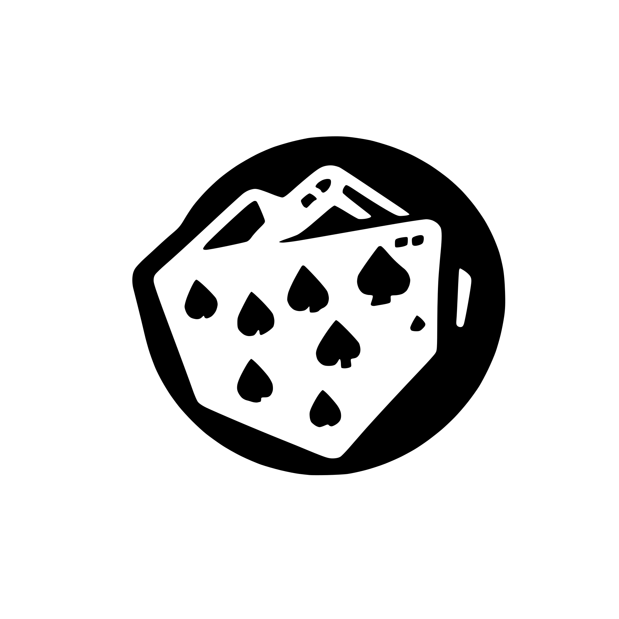 AI-generated SVG of a as of club for poker software use