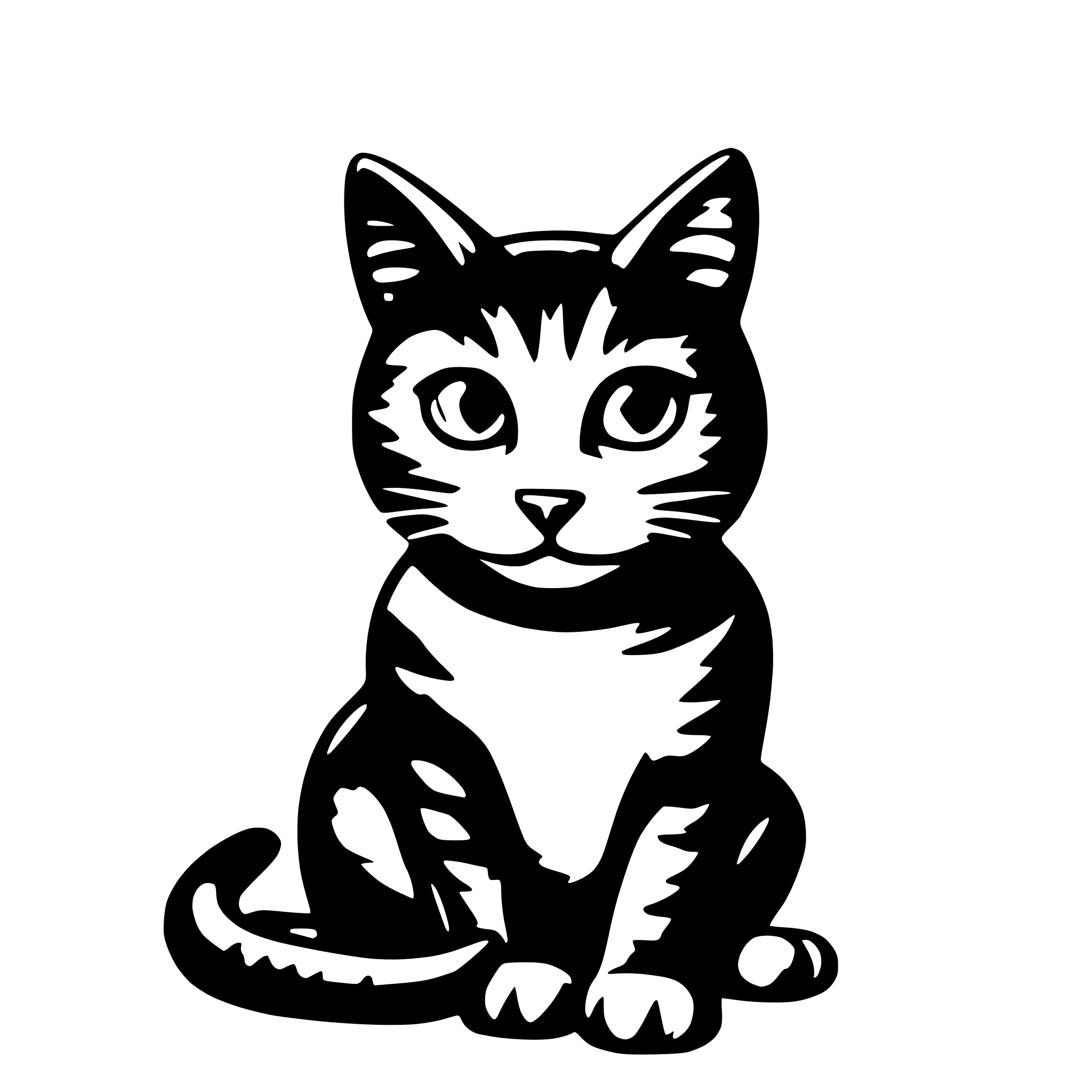 AI-generated SVG of 'cat'