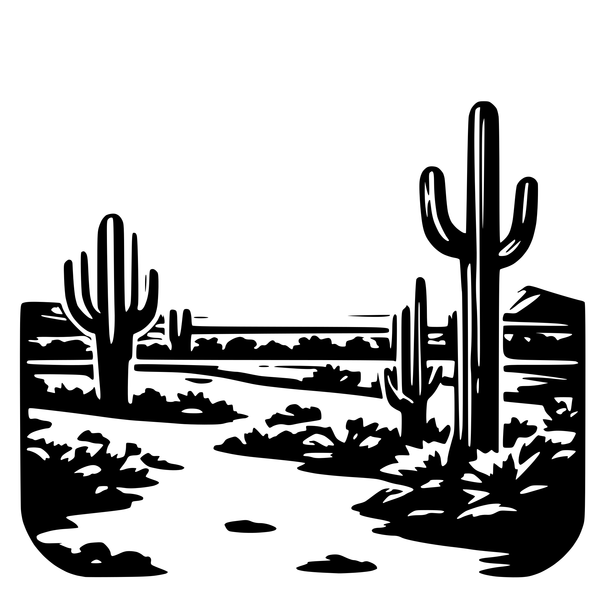 AI-generated SVG of a Arizona sunset