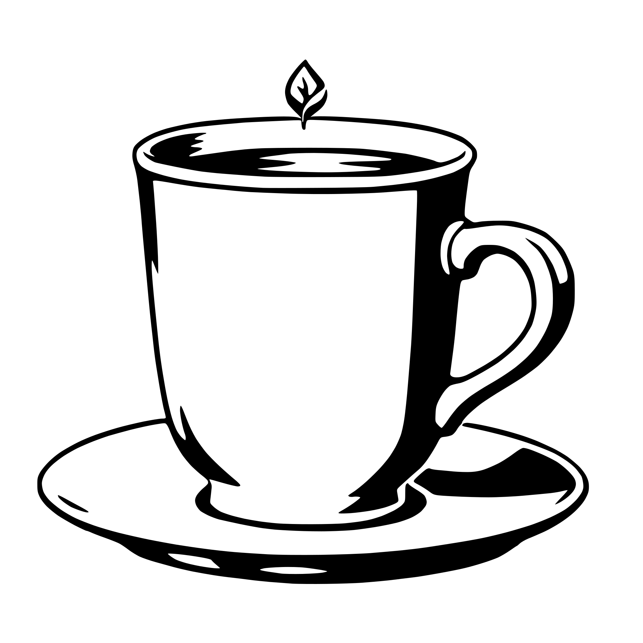 AI-generated SVG of a tea cup