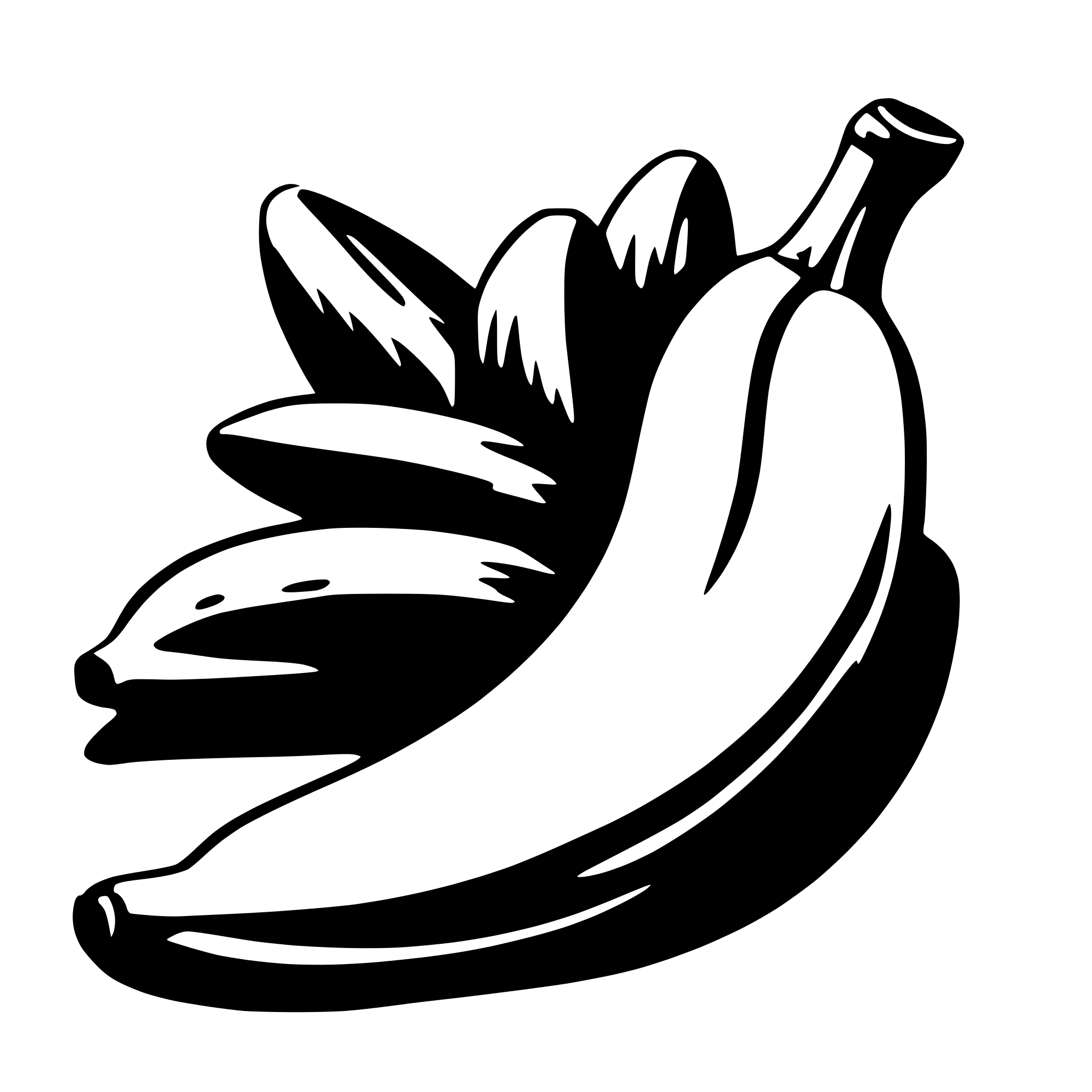 AI-generated SVG of a banana