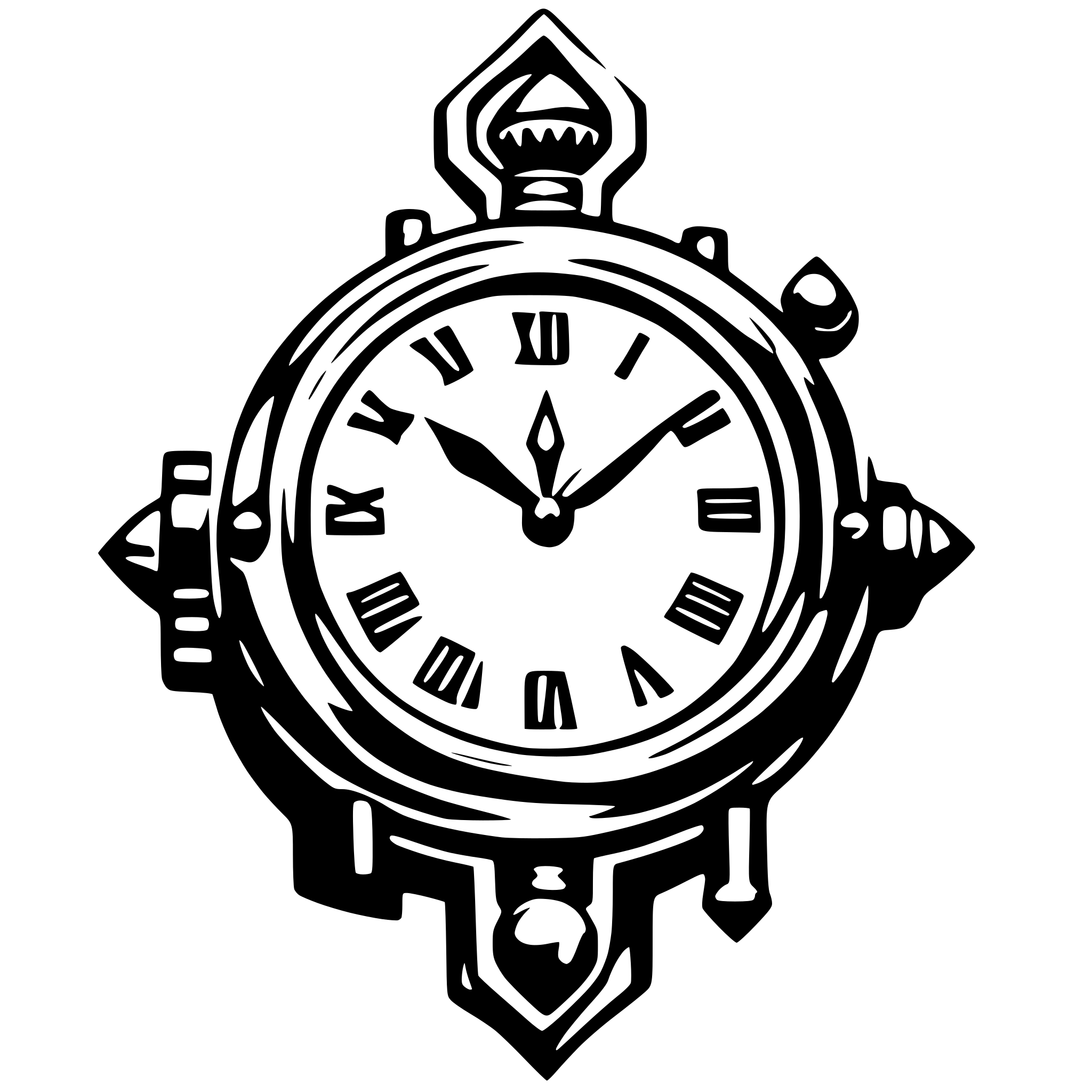 AI-generated SVG of a reloj endiamantado