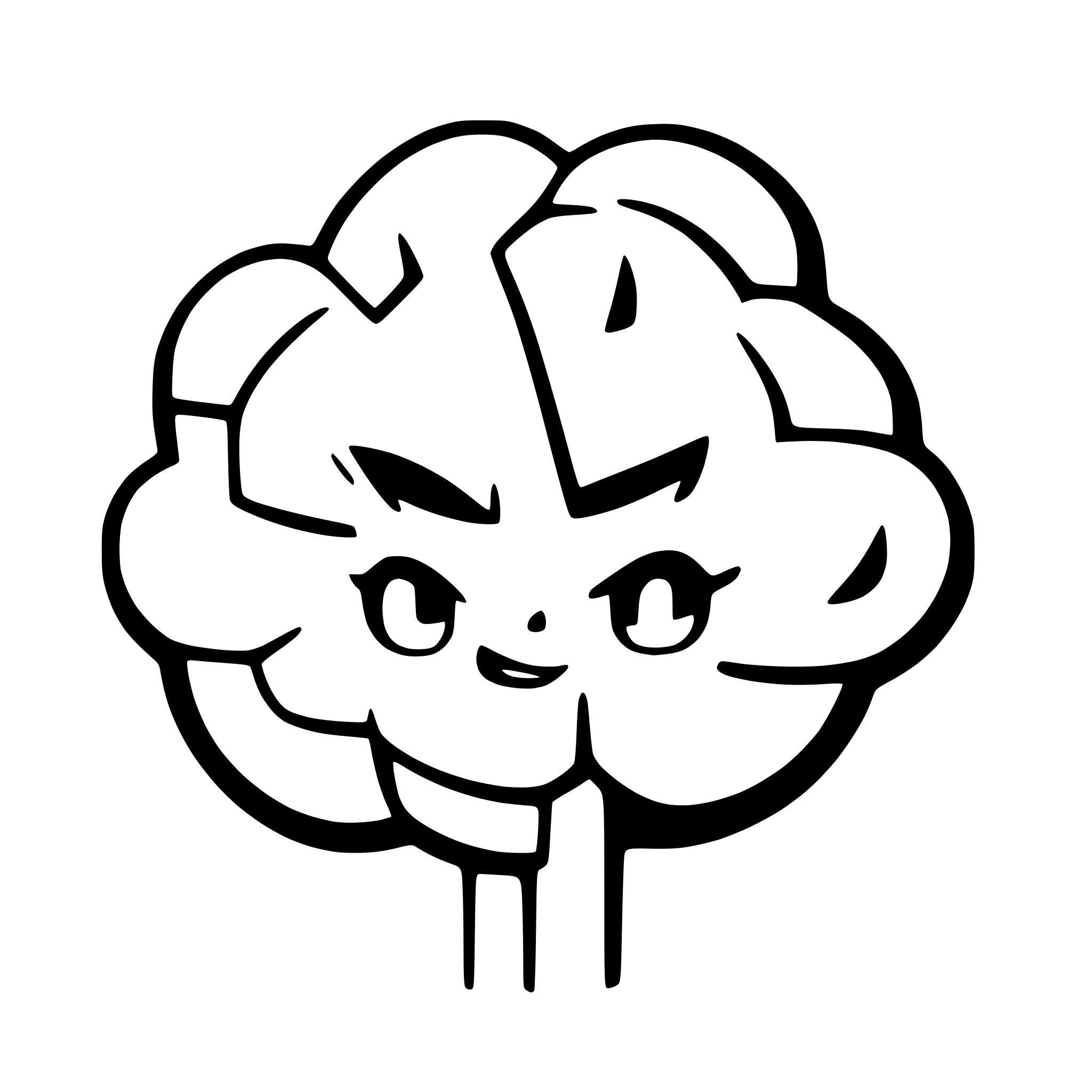 AI-generated SVG of 'cartoonish brain'