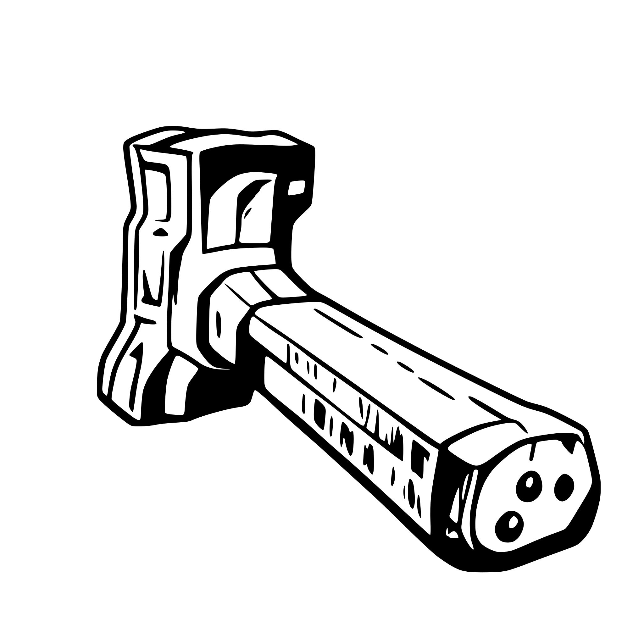 AI-generated SVG of 'a sledgehammer for war'