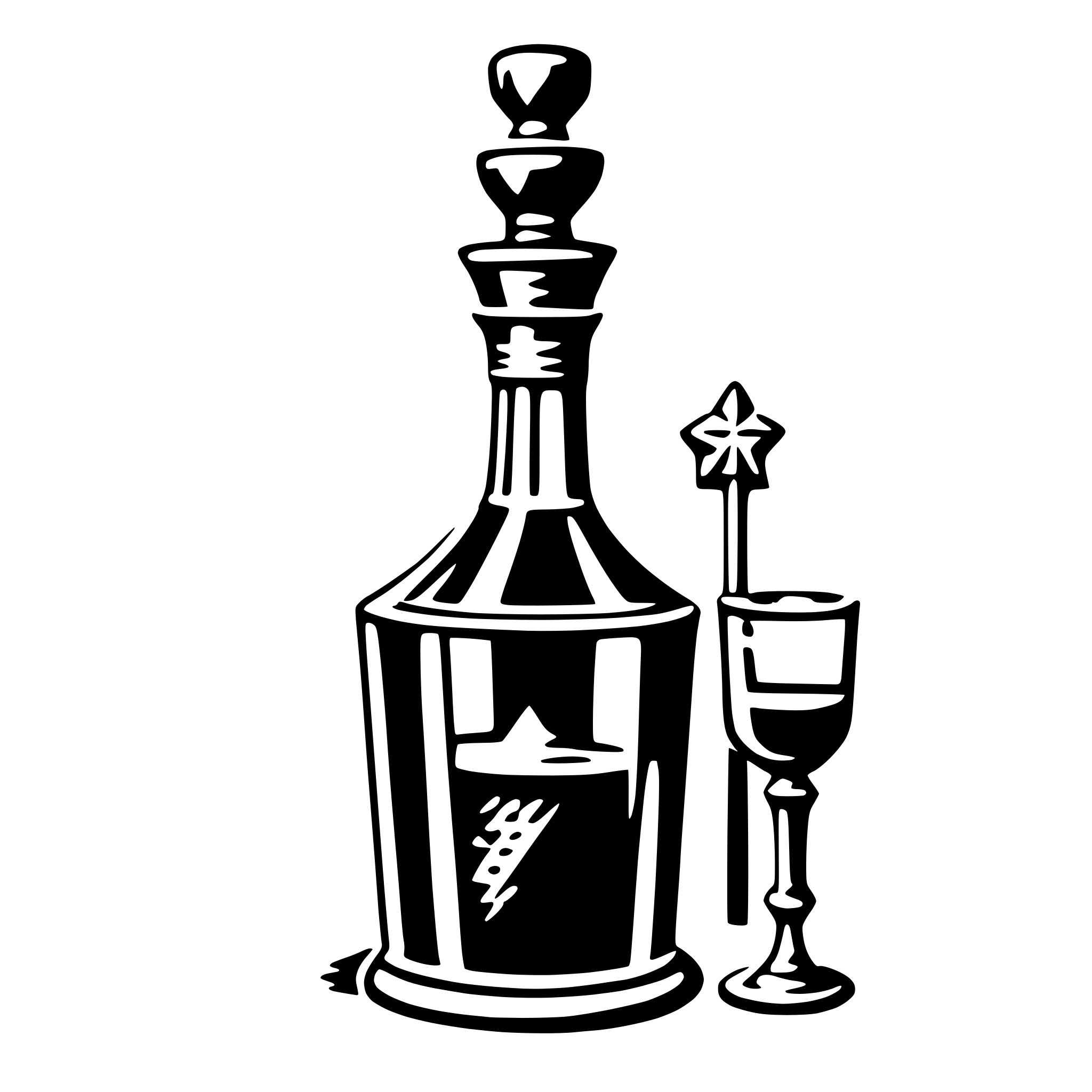 AI-generated SVG of a decanter