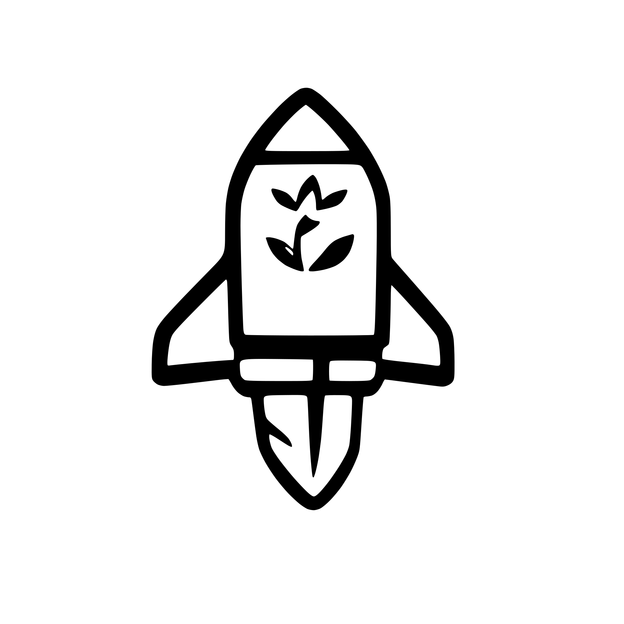 AI-generated SVG of a rocket