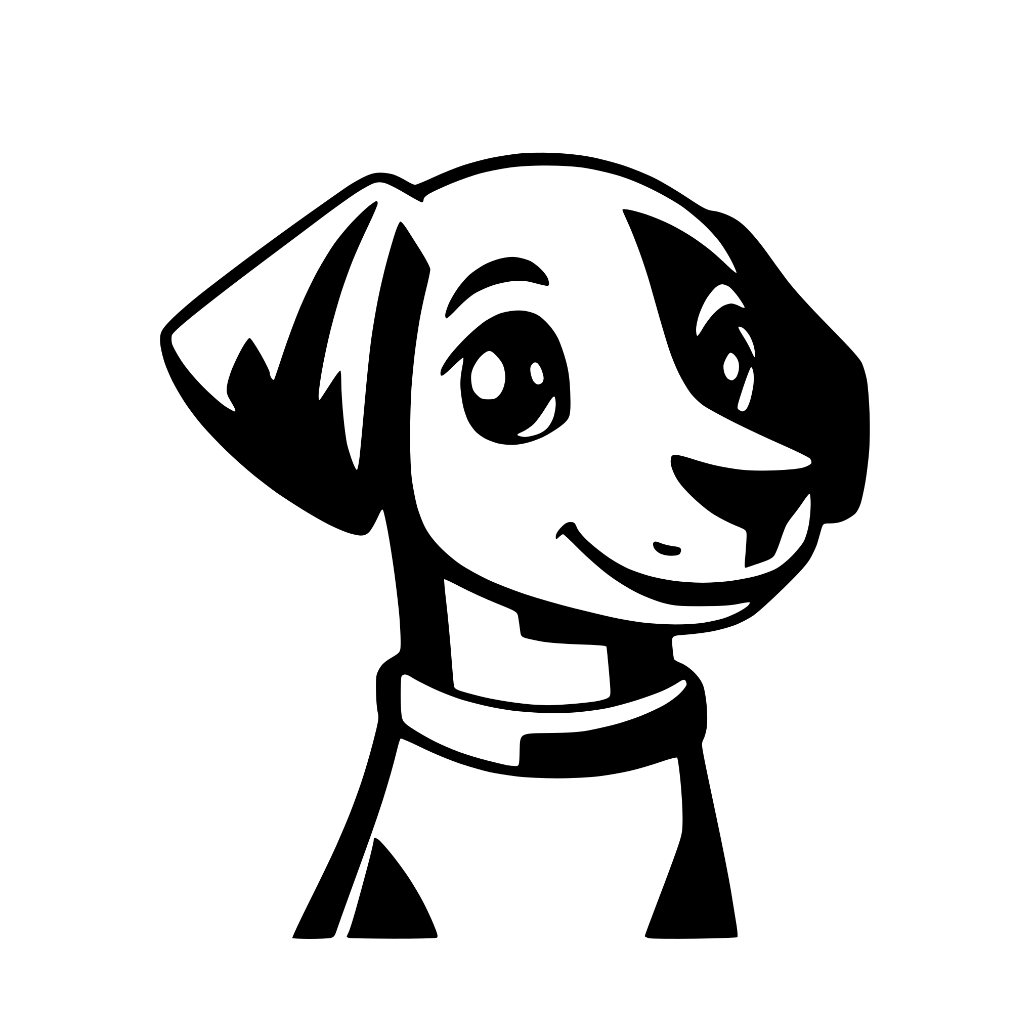 AI-generated SVG of a SMILING DASCHUND WITH CYNICAL SIDE LOOKING