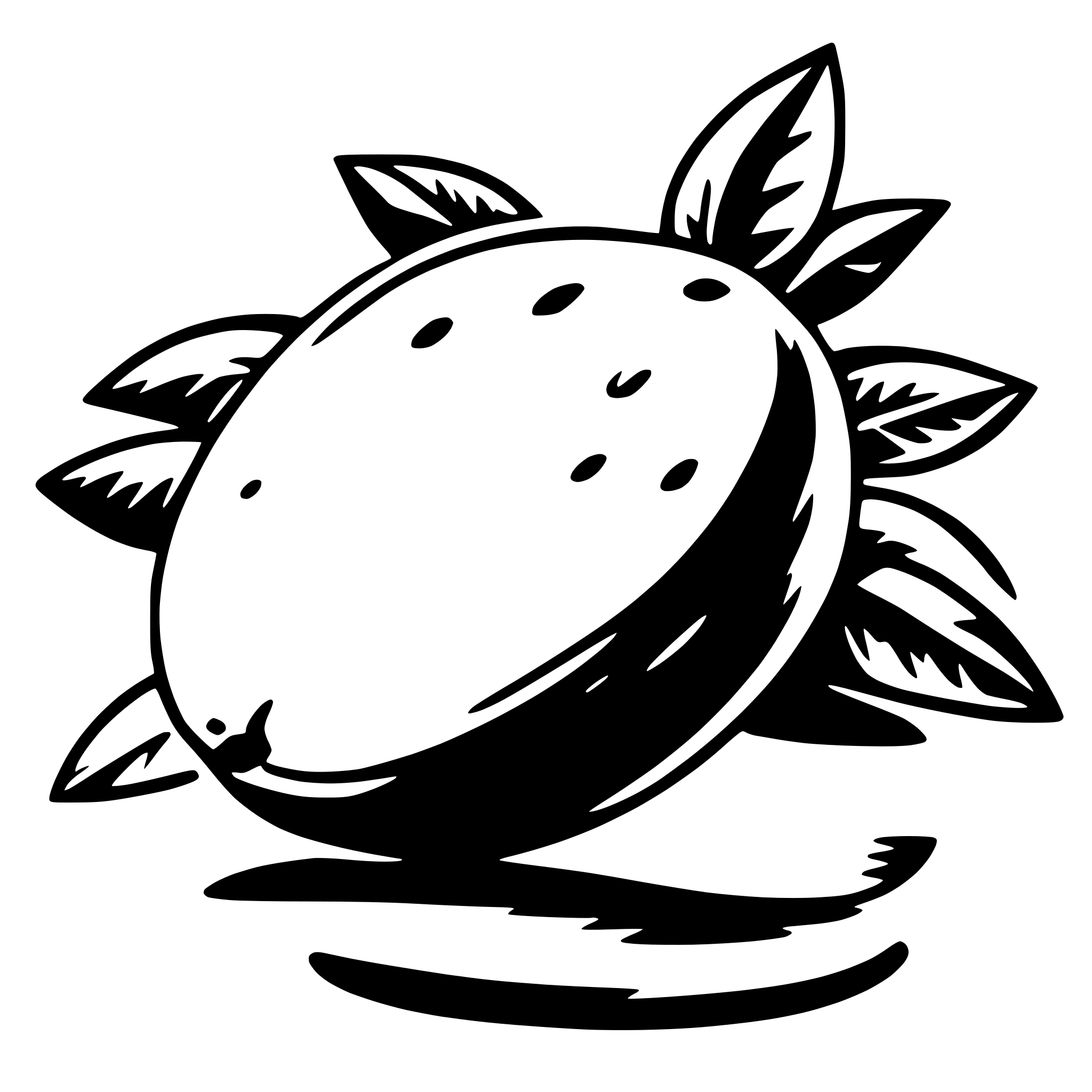 AI-generated SVG of a mango