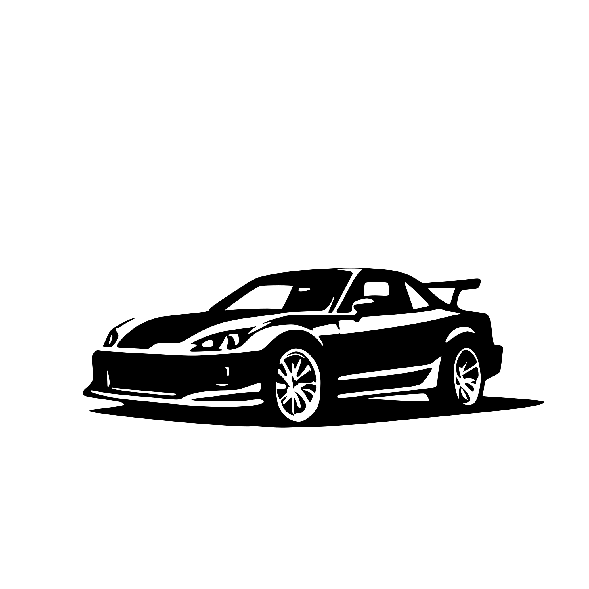 AI-generated SVG of 'toyota hachiroku drifting'
