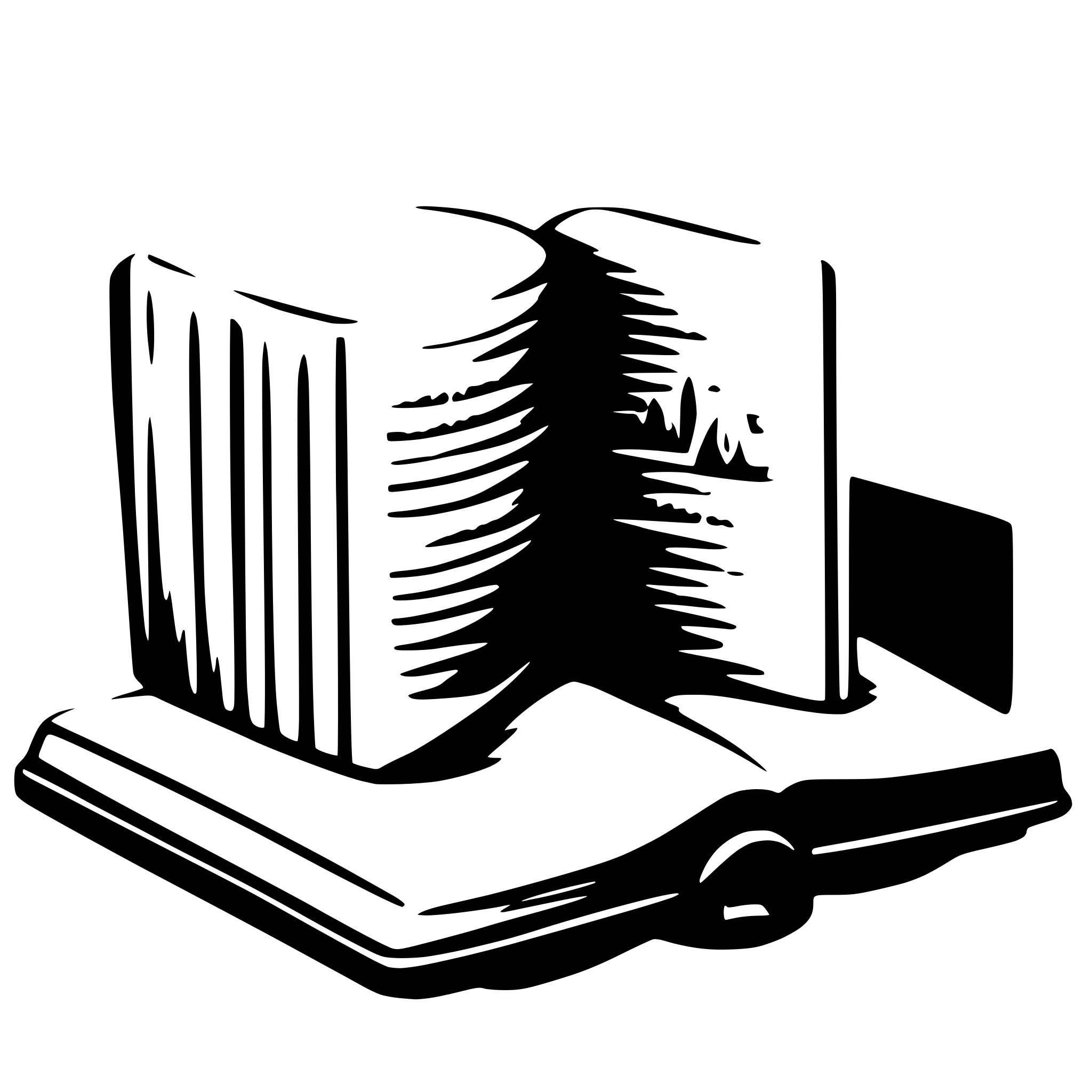 AI-generated SVG of 'open book'
