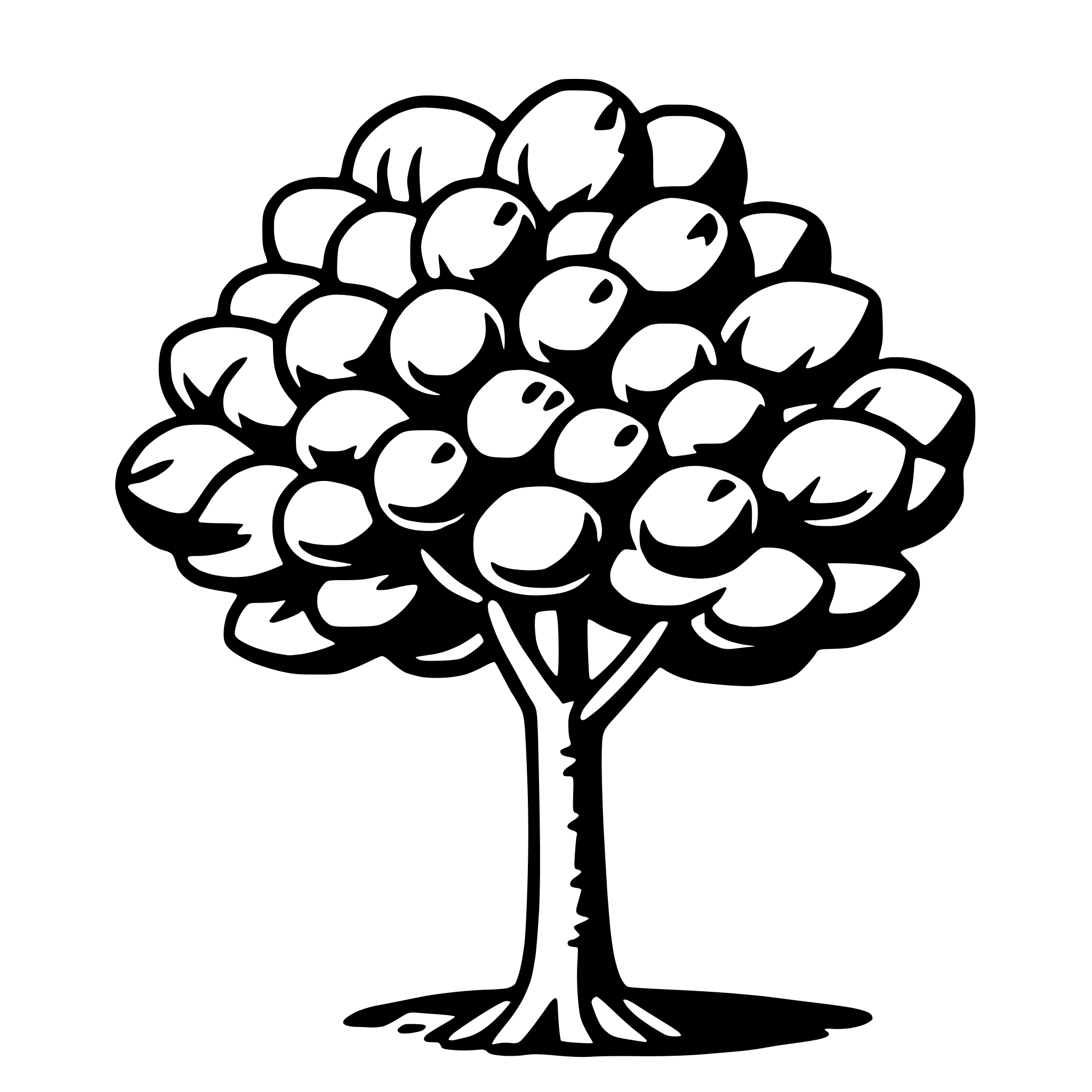 AI-generated SVG of 'apple tree'