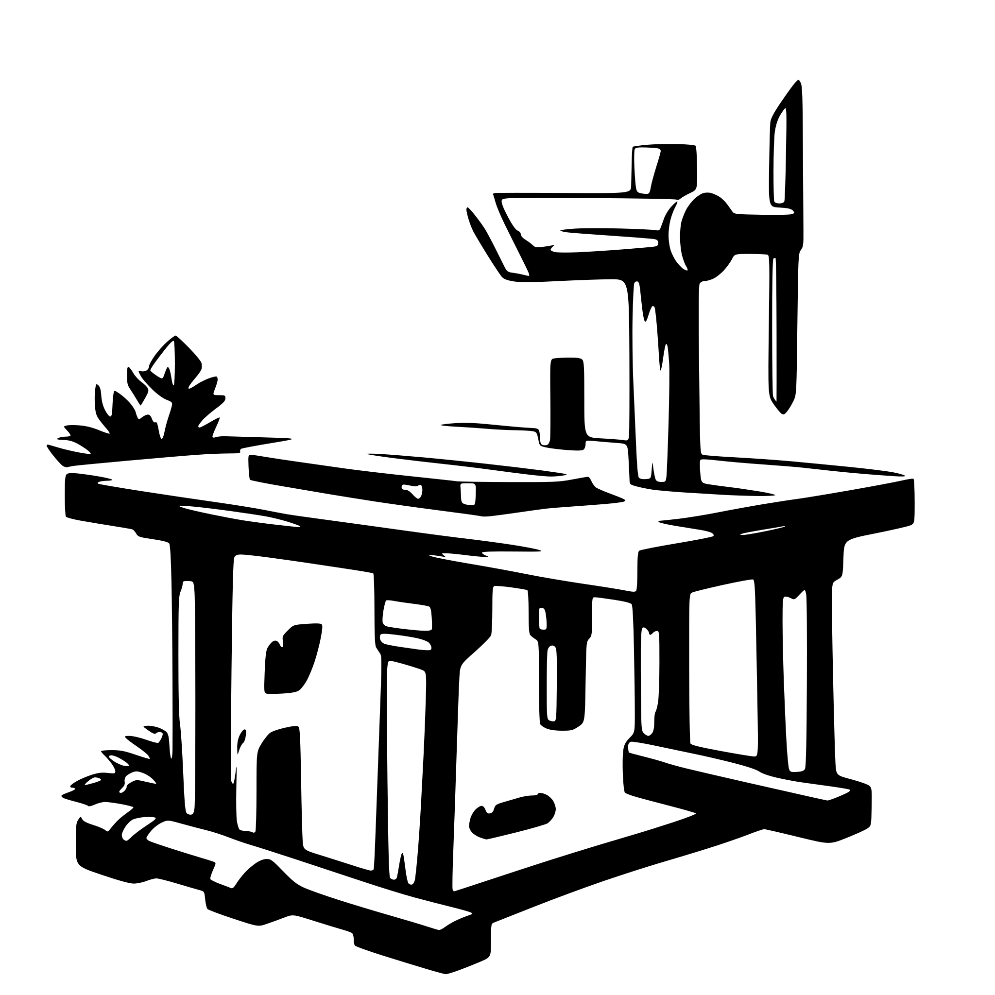 AI-generated SVG of a woodworking