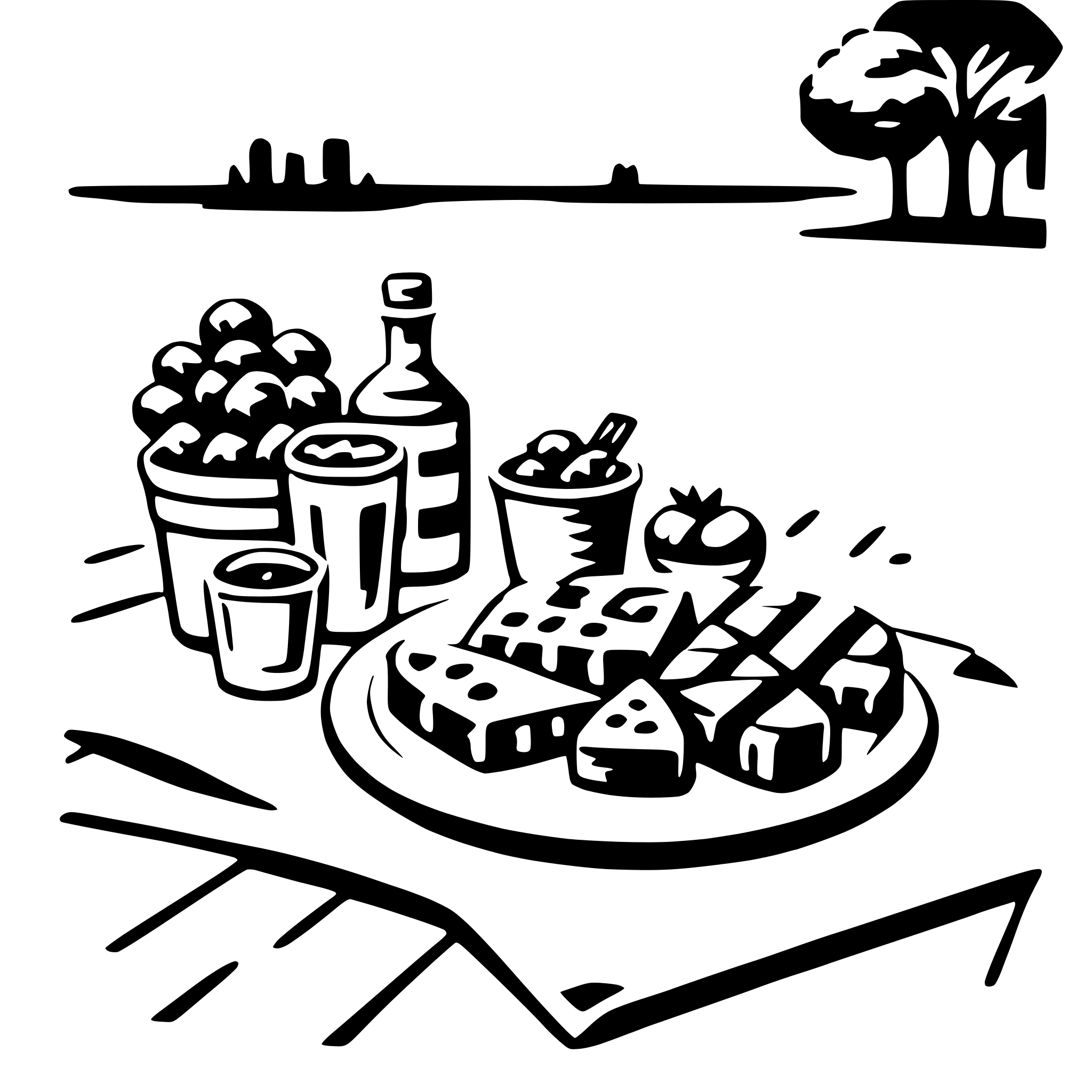 AI-generated SVG of a romantic picnic