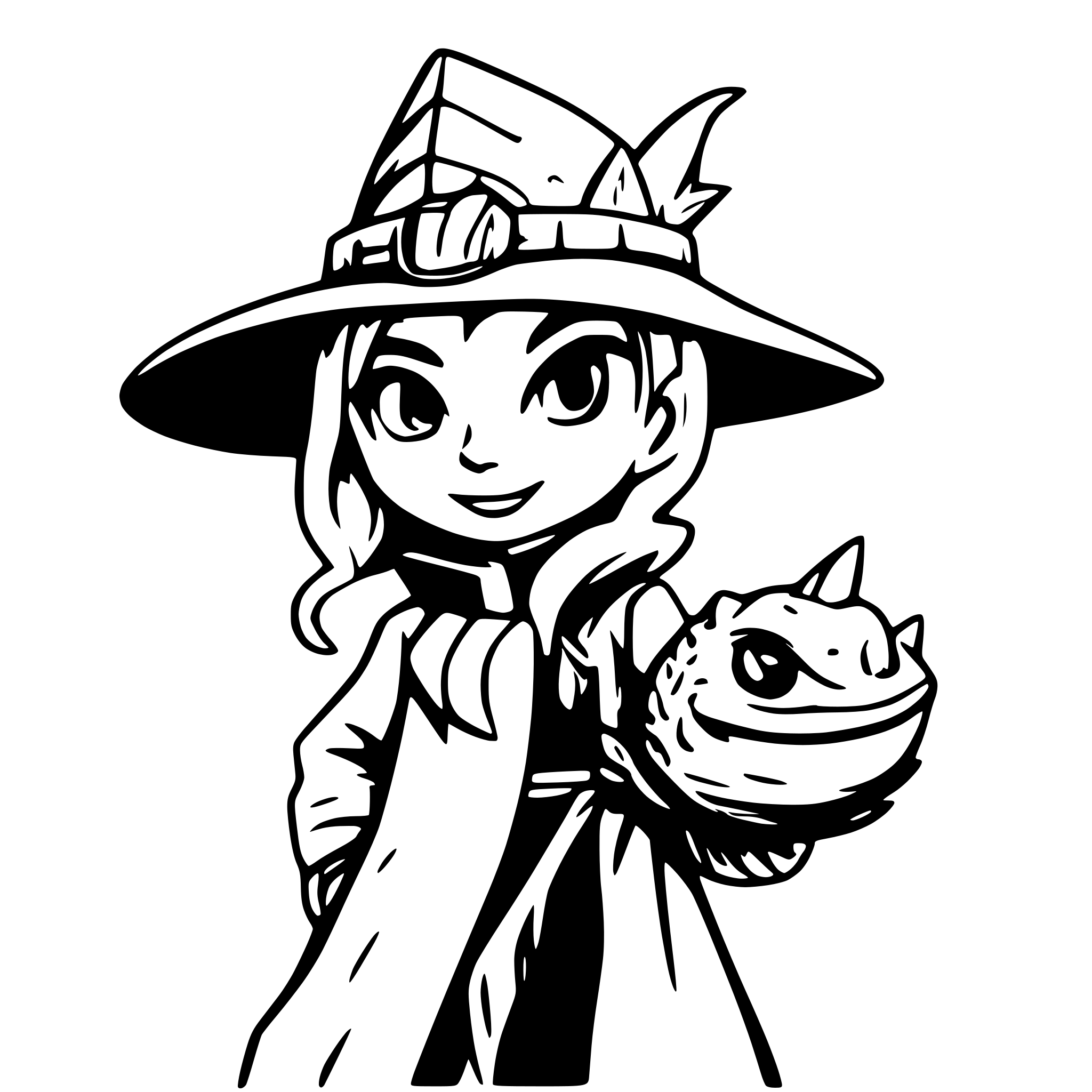 AI-generated SVG of 'Lizard mage'
