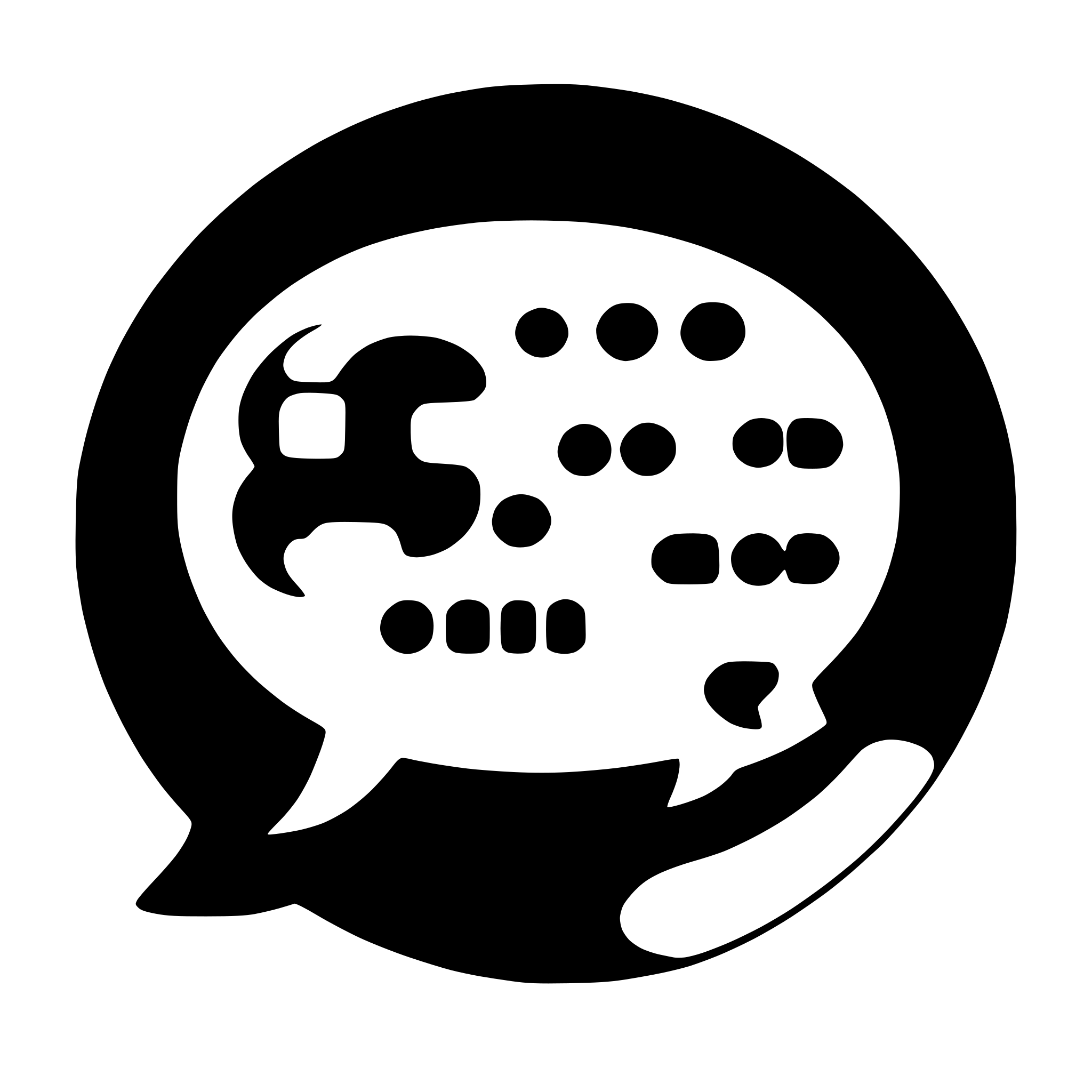 AI-generated SVG of 'simple chat bubble in blue'